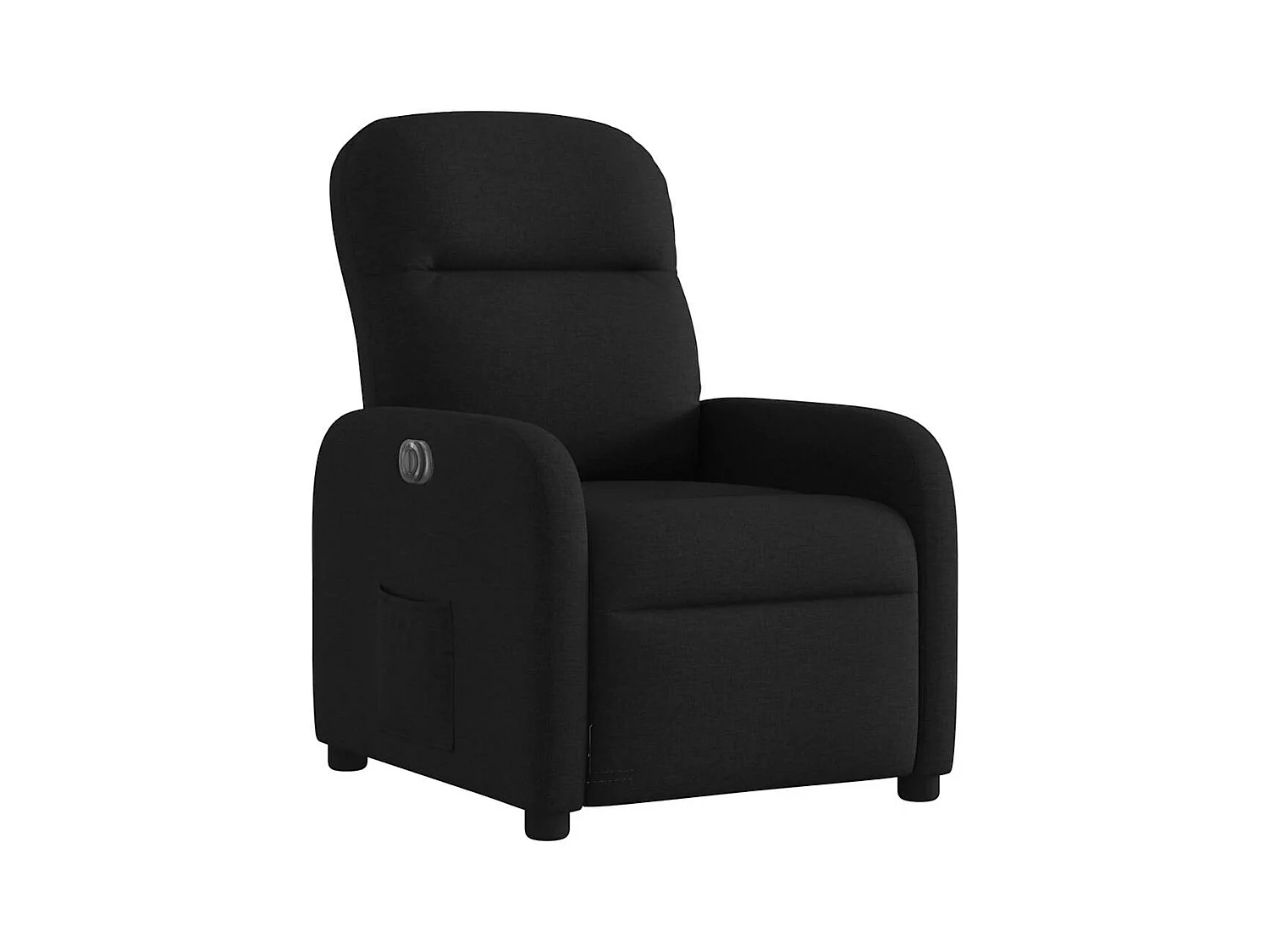 Fauteuil inclinable électrique Noir Tissu