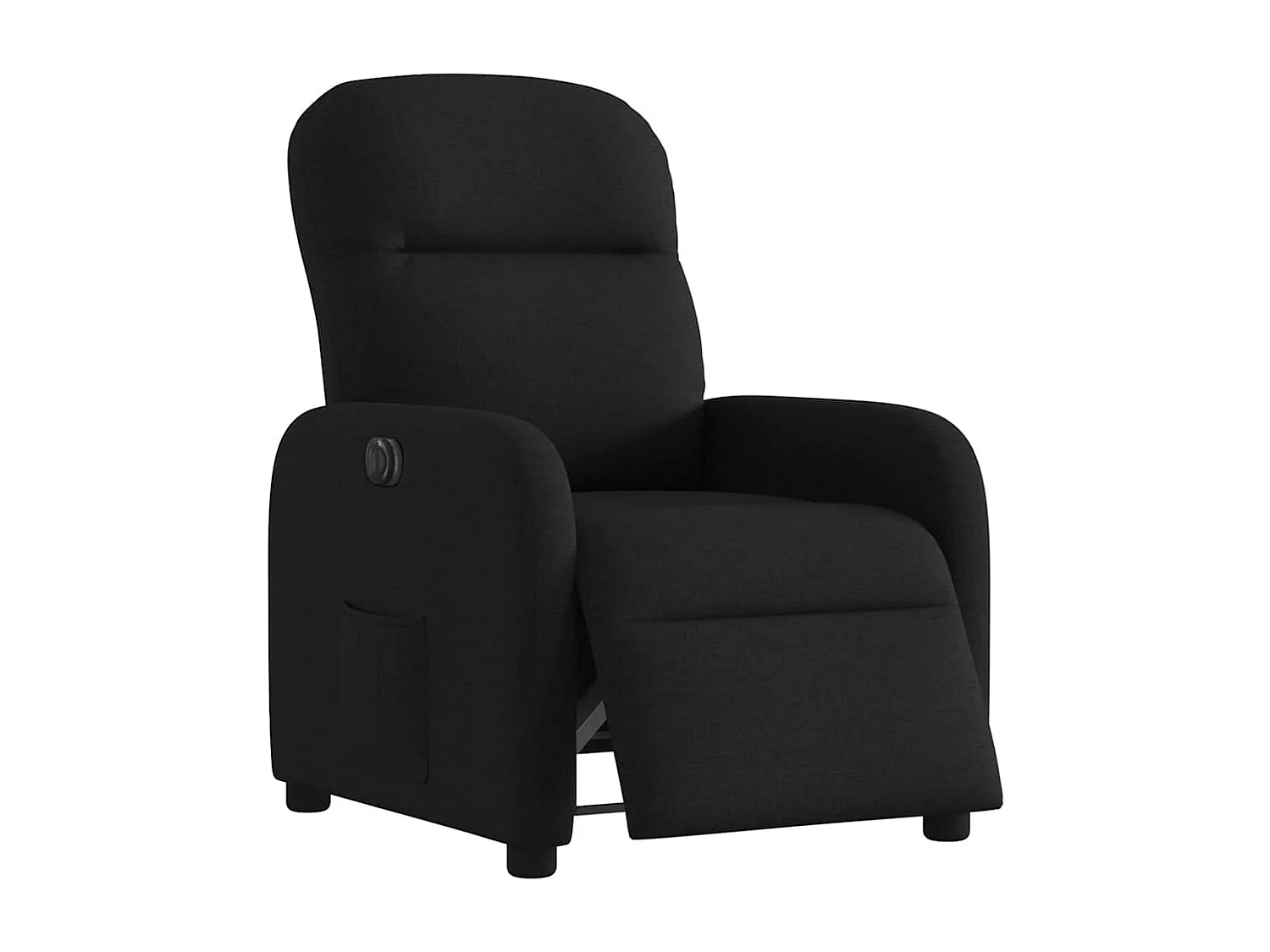 Fauteuil inclinable électrique Noir Tissu