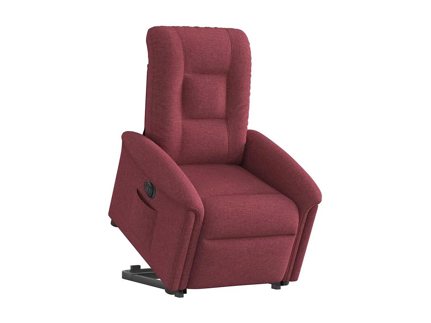 Fauteuil inclinable électrique rouge bordeaux tissu