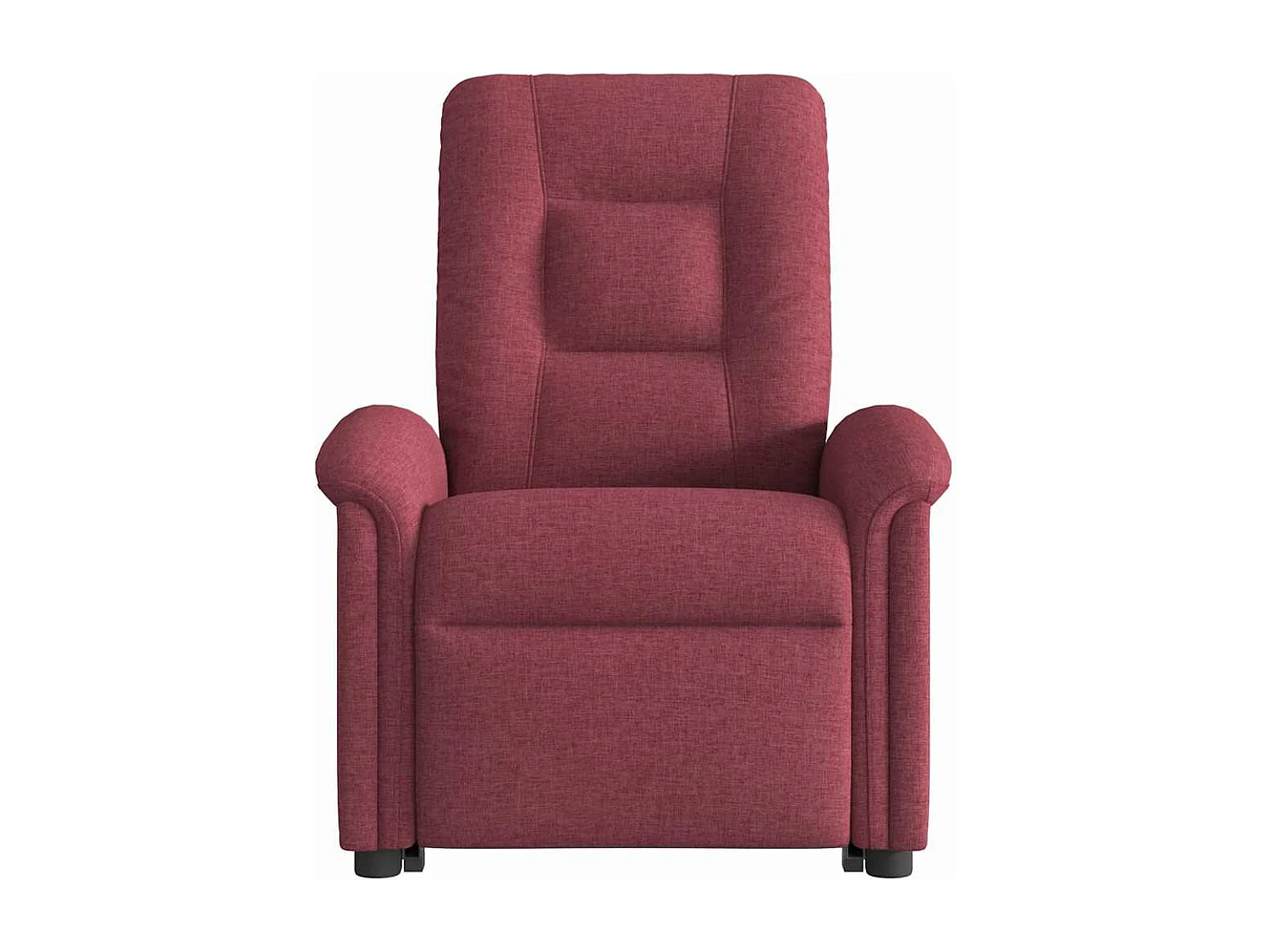Fauteuil inclinable électrique rouge bordeaux tissu