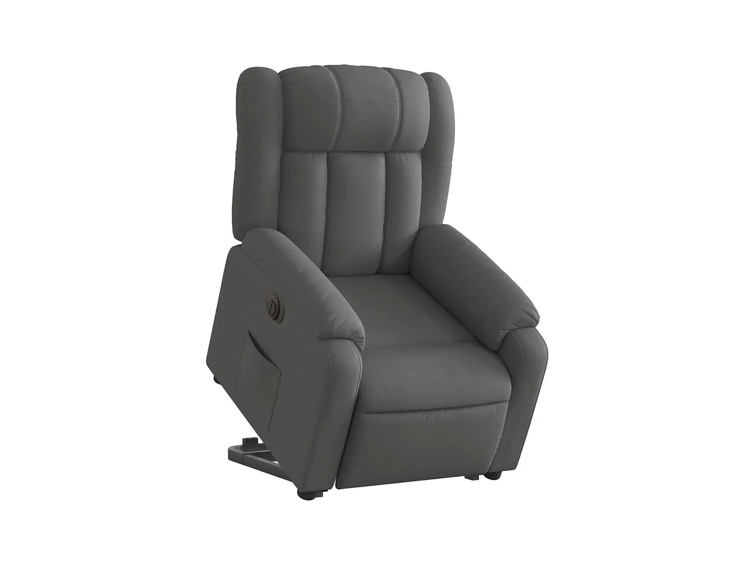 Fauteuil inclinable électrique gris foncé tissu