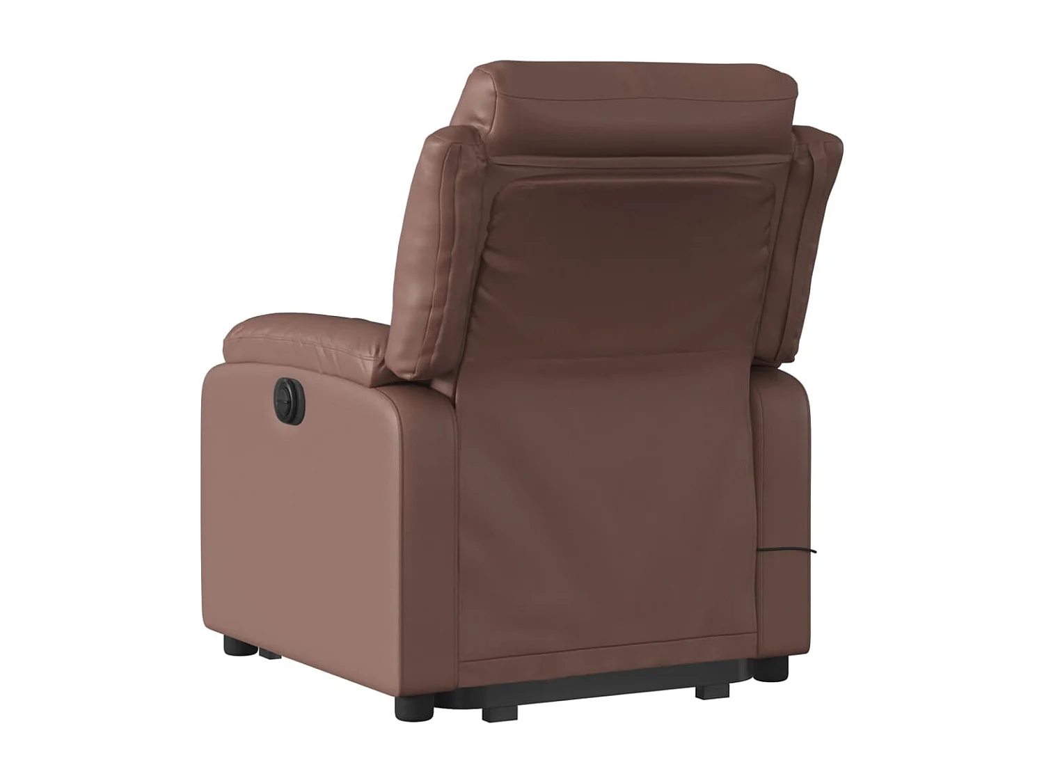 Fauteuil inclinable de massage électrique marron similicuir