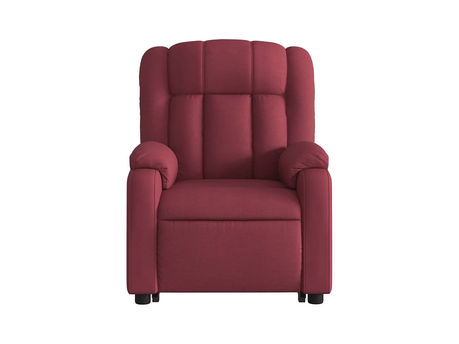 Fauteuil inclinable de massage électrique Rouge bordeaux Tissu