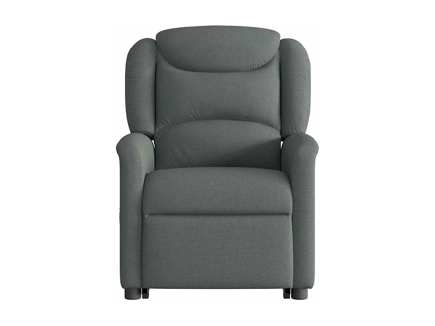 Fauteuil inclinable de massage électrique Gris foncé Tissu