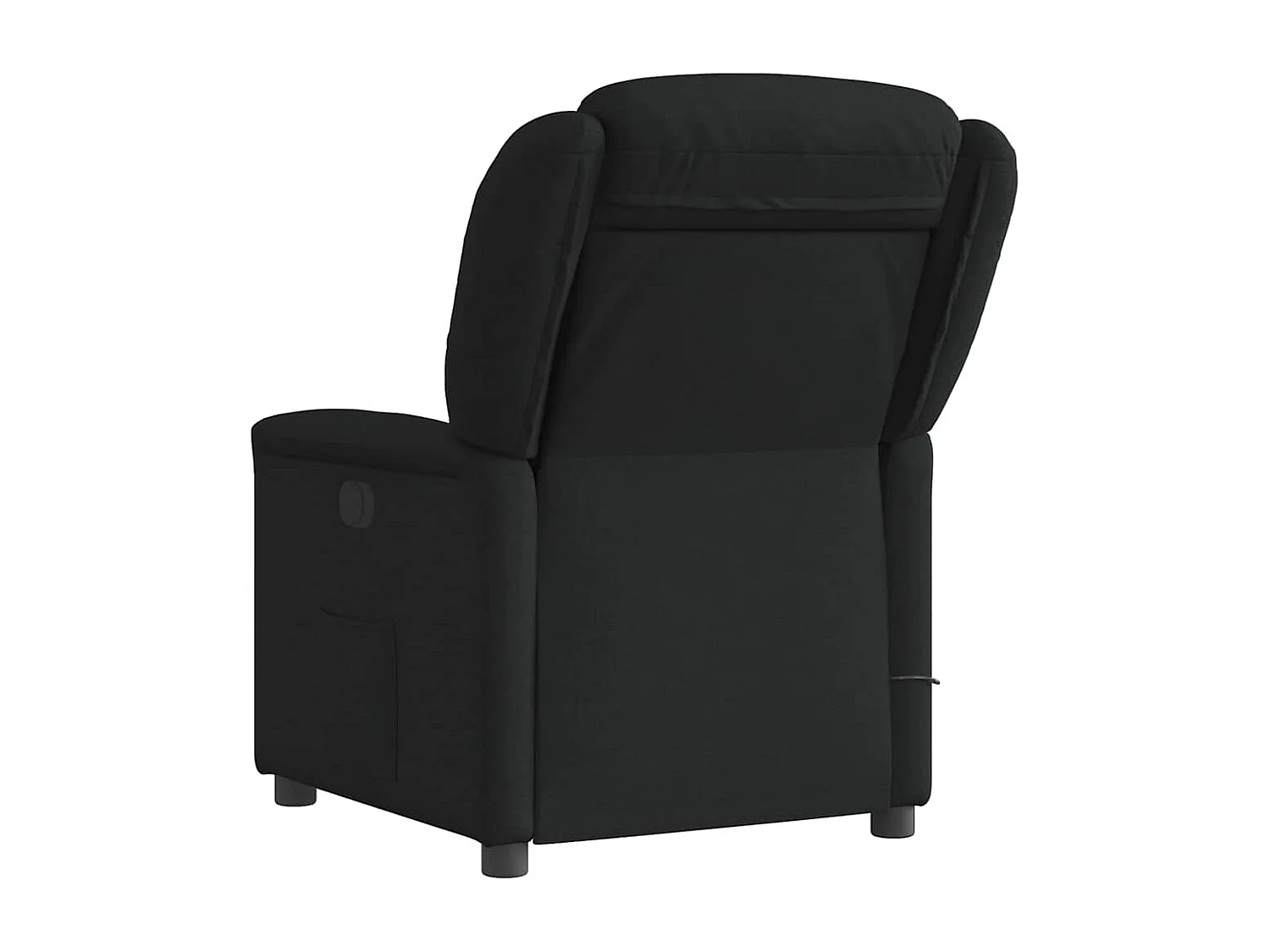 Fauteuil de massage inclinable électrique Noir Tissu