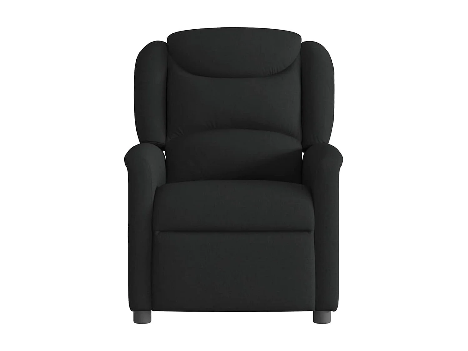 Fauteuil de massage inclinable électrique Noir Tissu