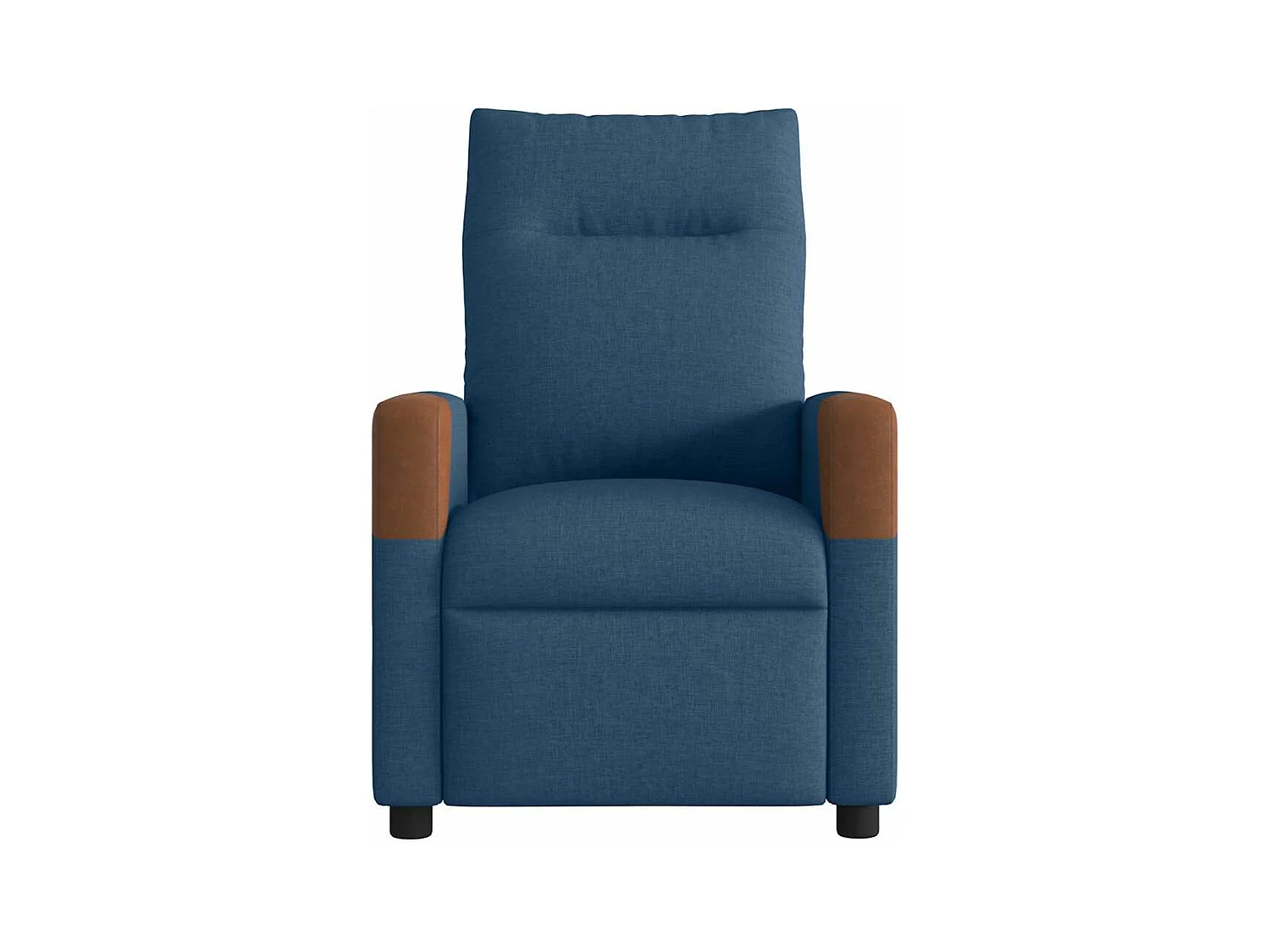 Fauteuil inclinable de massage électrique Bleu Tissu