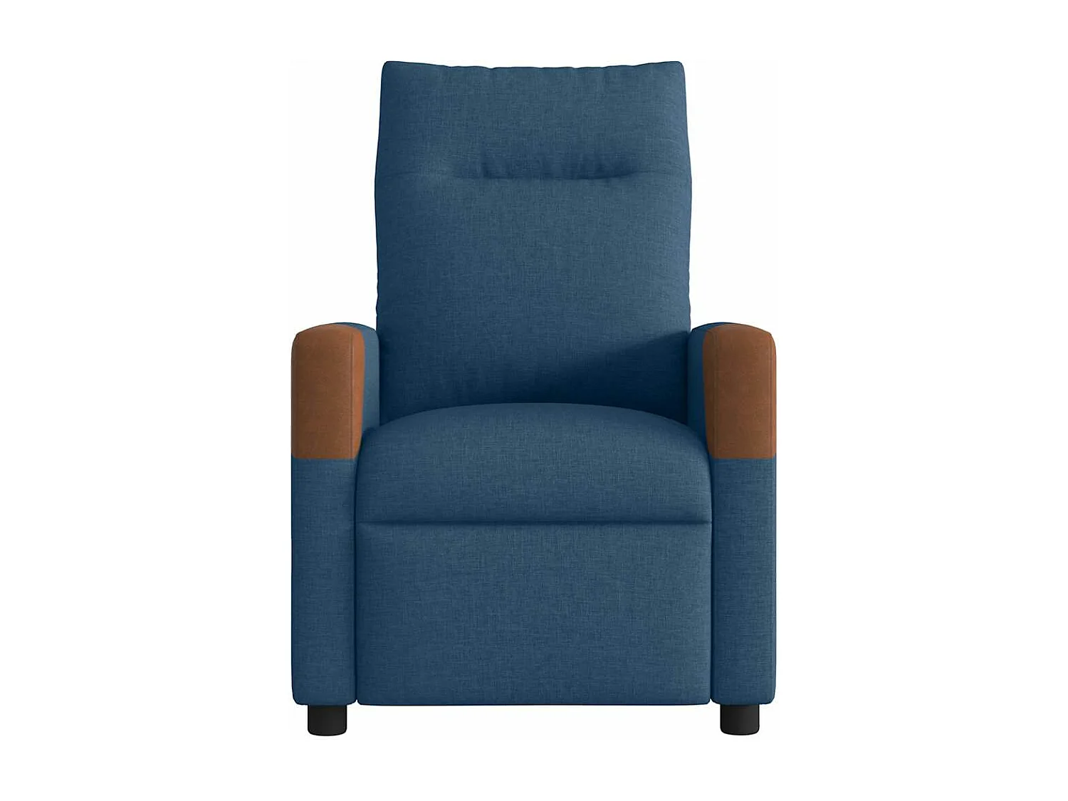 Fauteuil inclinable de massage électrique Bleu Tissu