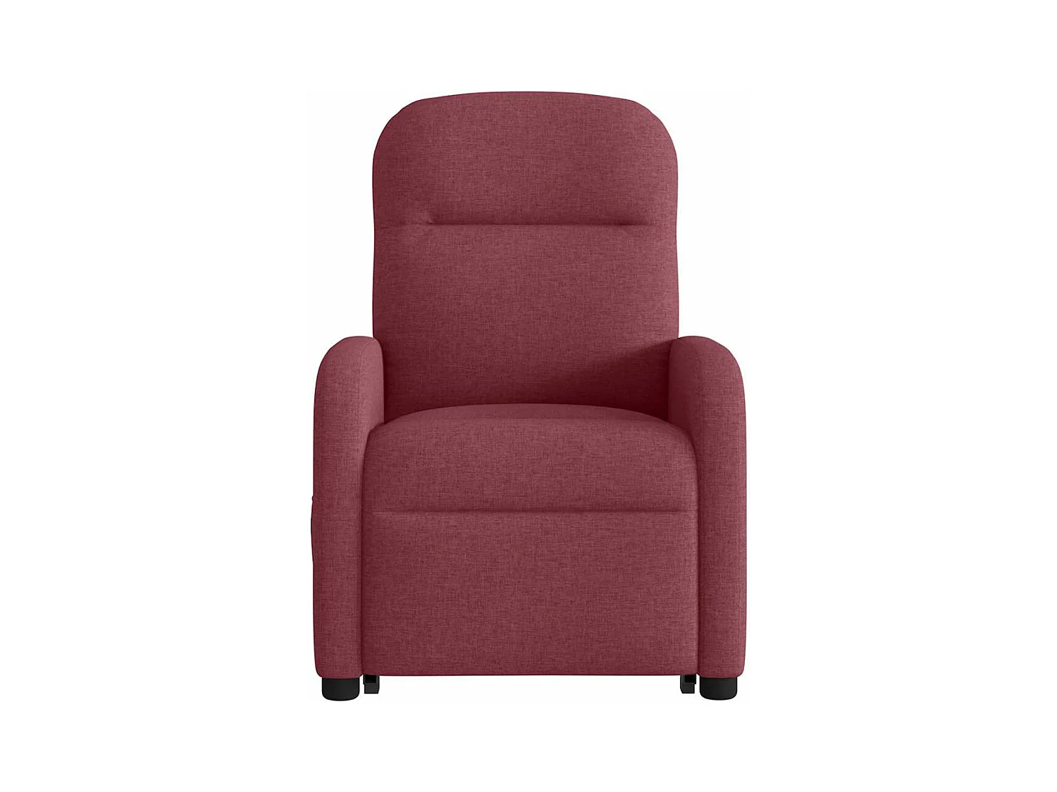 Fauteuil inclinable de massage électrique Rouge bordeaux Tissu