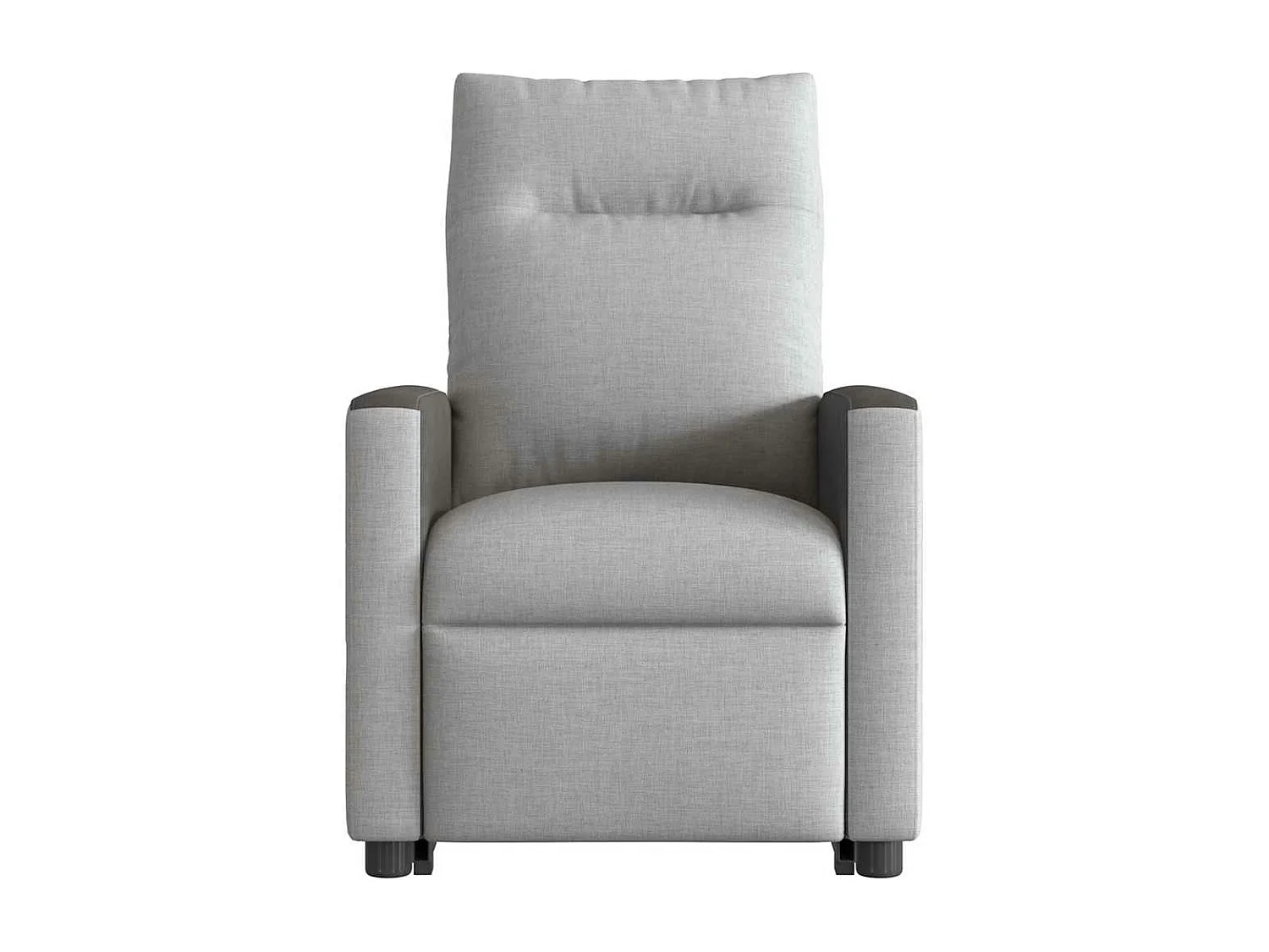 Fauteuil inclinable de massage électrique gris nuage tissu