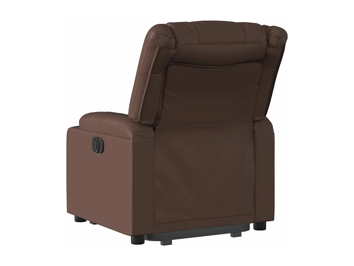 Fauteuil inclinable électrique marron similicuir