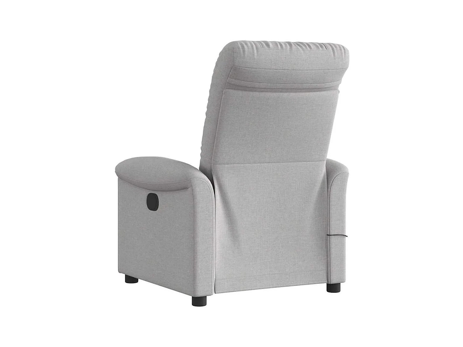 Fauteuil de massage inclinable électrique gris nuage tissu