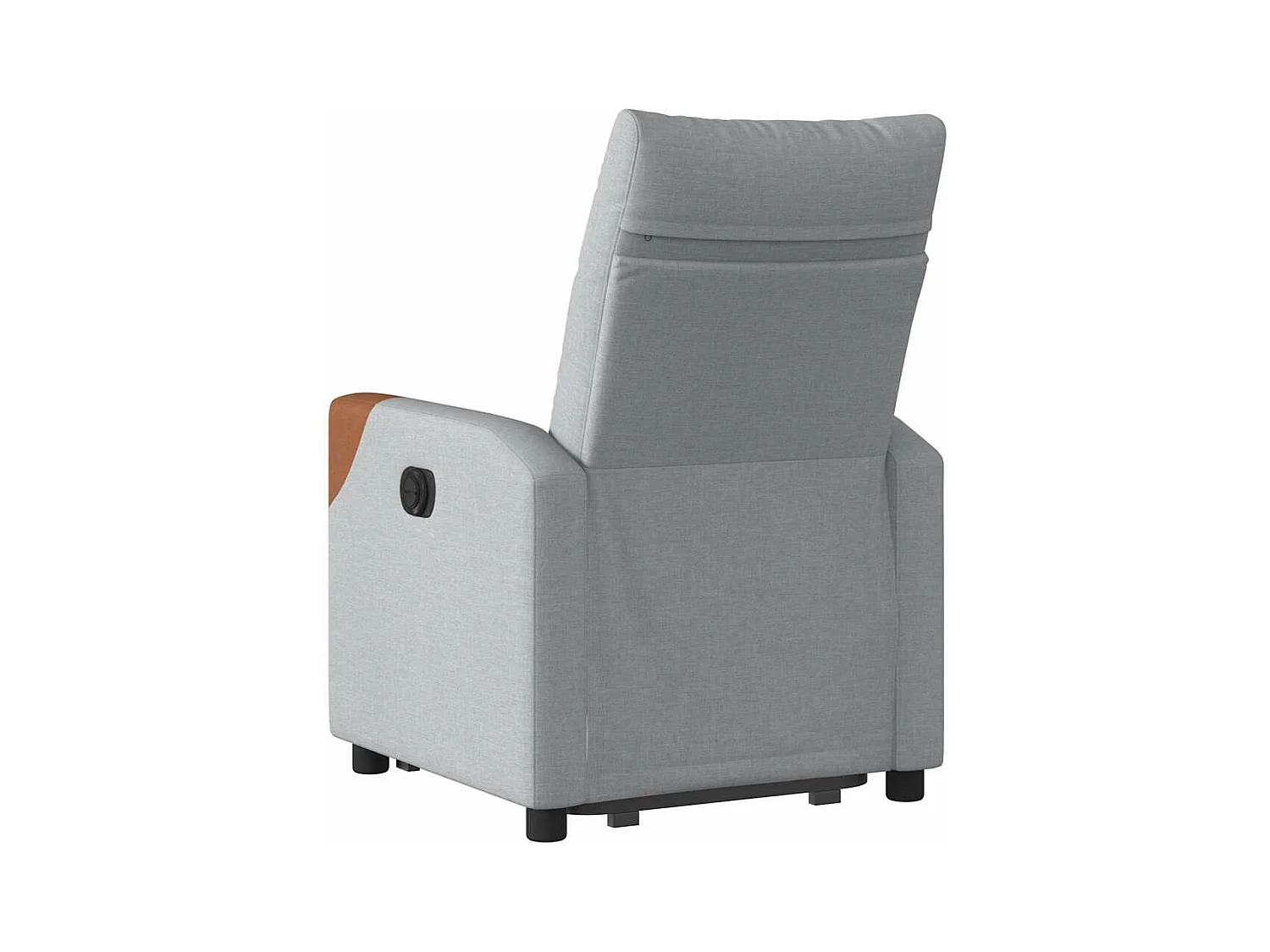 Fauteuil inclinable électrique gris clair tissu