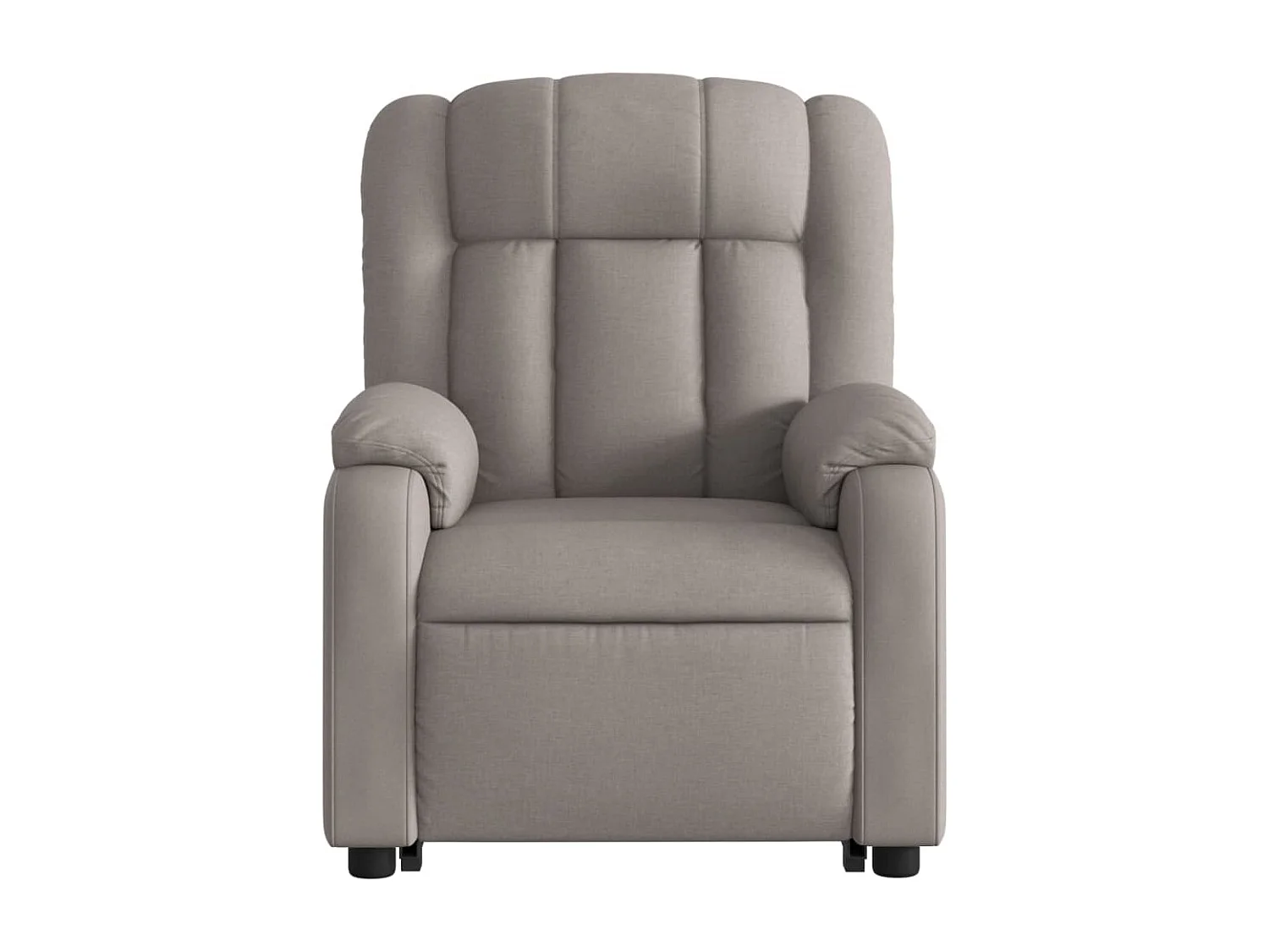 Fauteuil inclinable de massage électrique Taupe Tissu