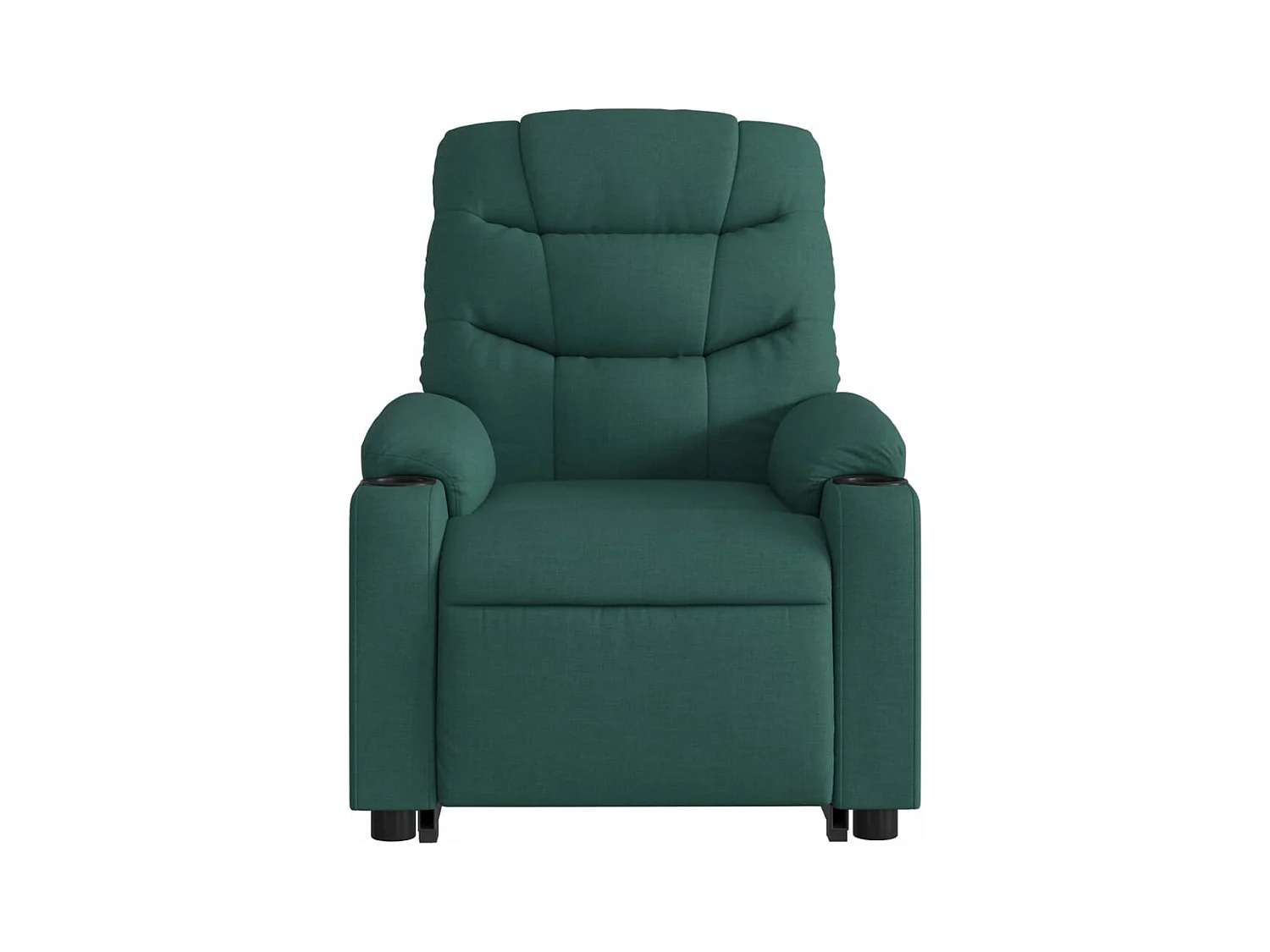 Fauteuil inclinable électrique vert foncé tissu