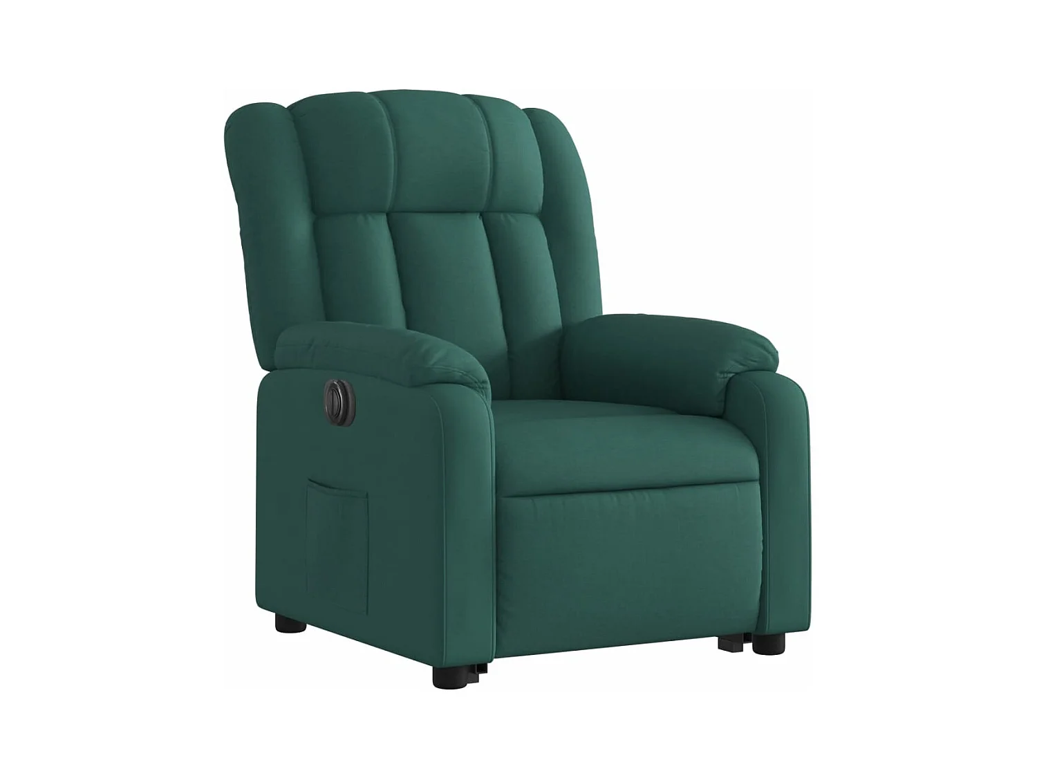 Fauteuil inclinable électrique vert foncé tissu