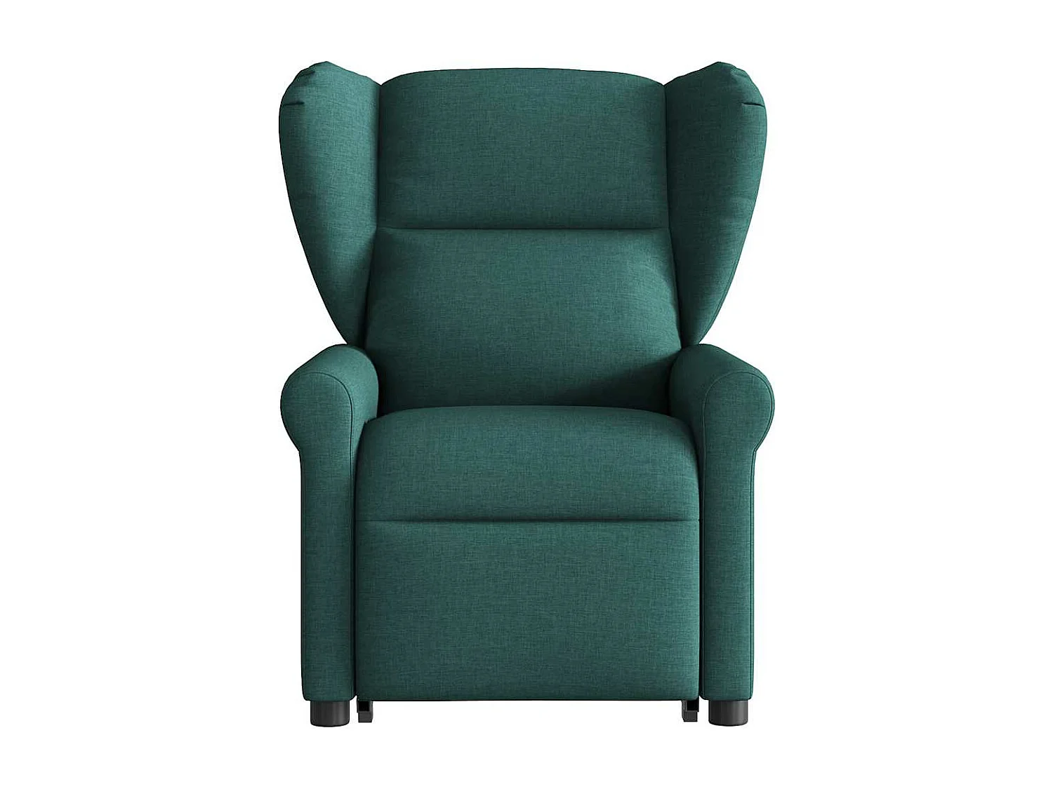 Fauteuil inclinable de massage électrique Vert foncé Tissu