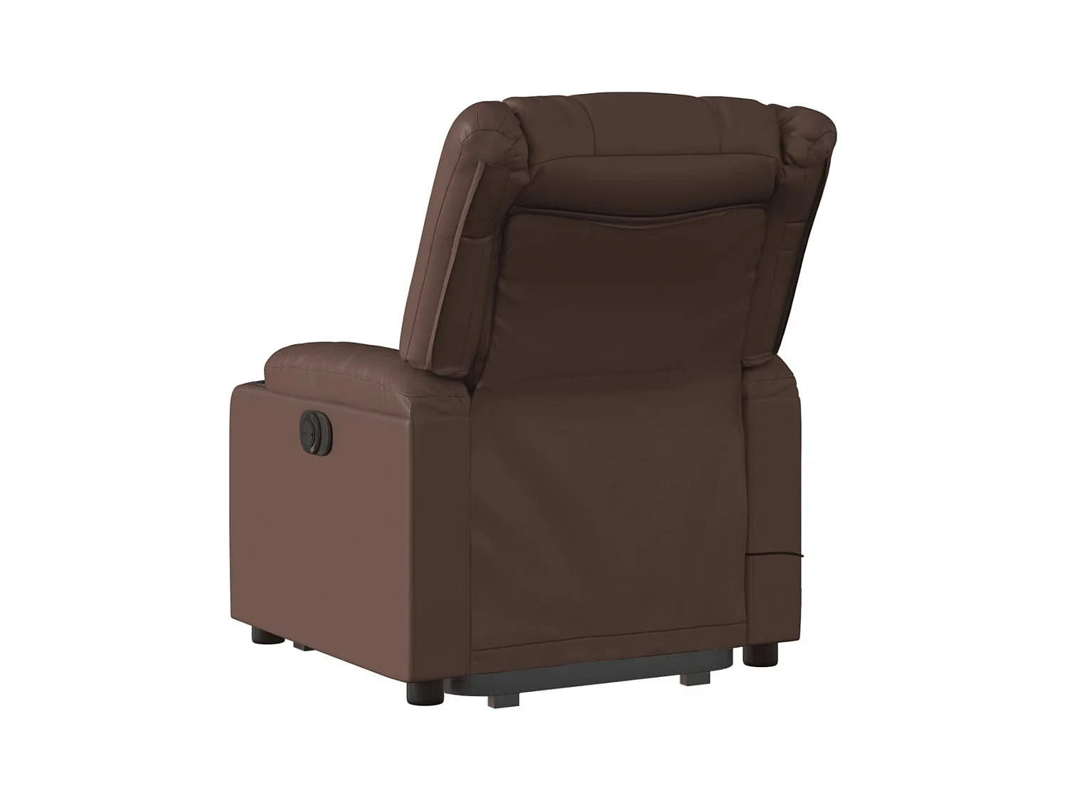 Fauteuil inclinable de massage électrique marron similicuir