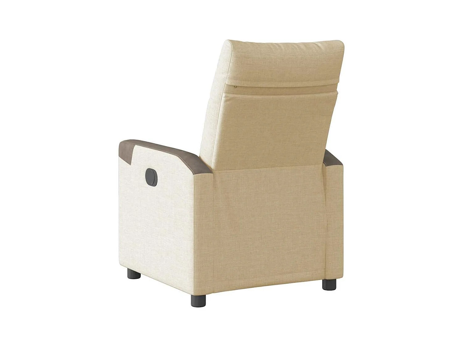 Fauteuil inclinable électrique Crème Tissu
