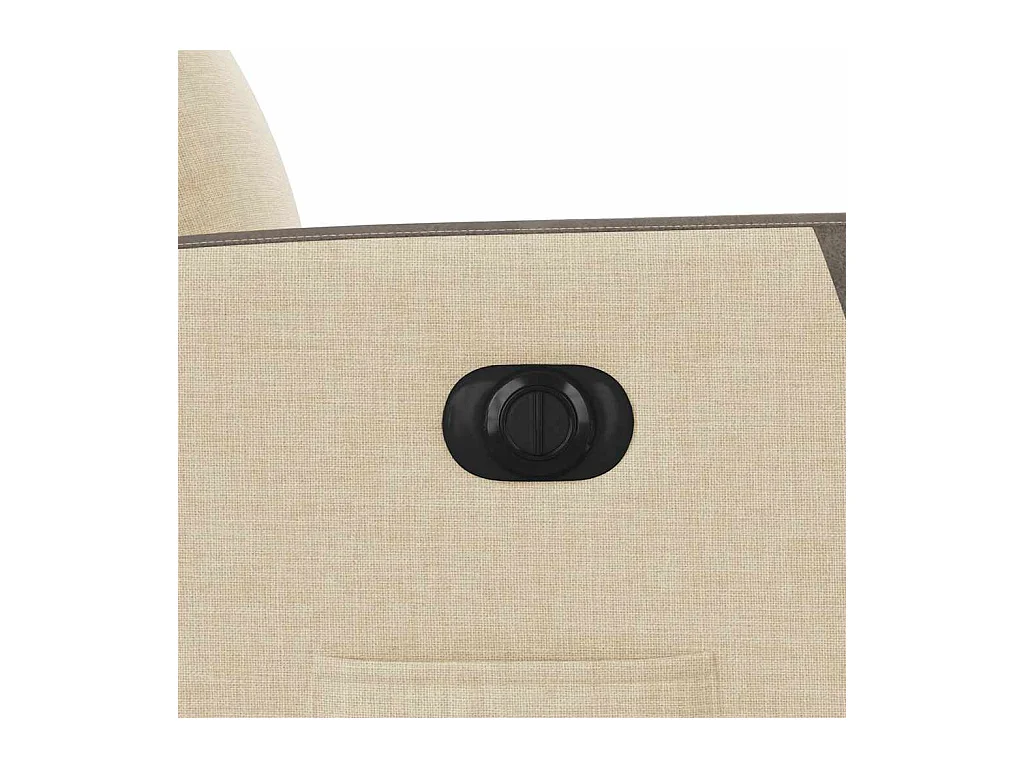 Fauteuil inclinable électrique Crème Tissu