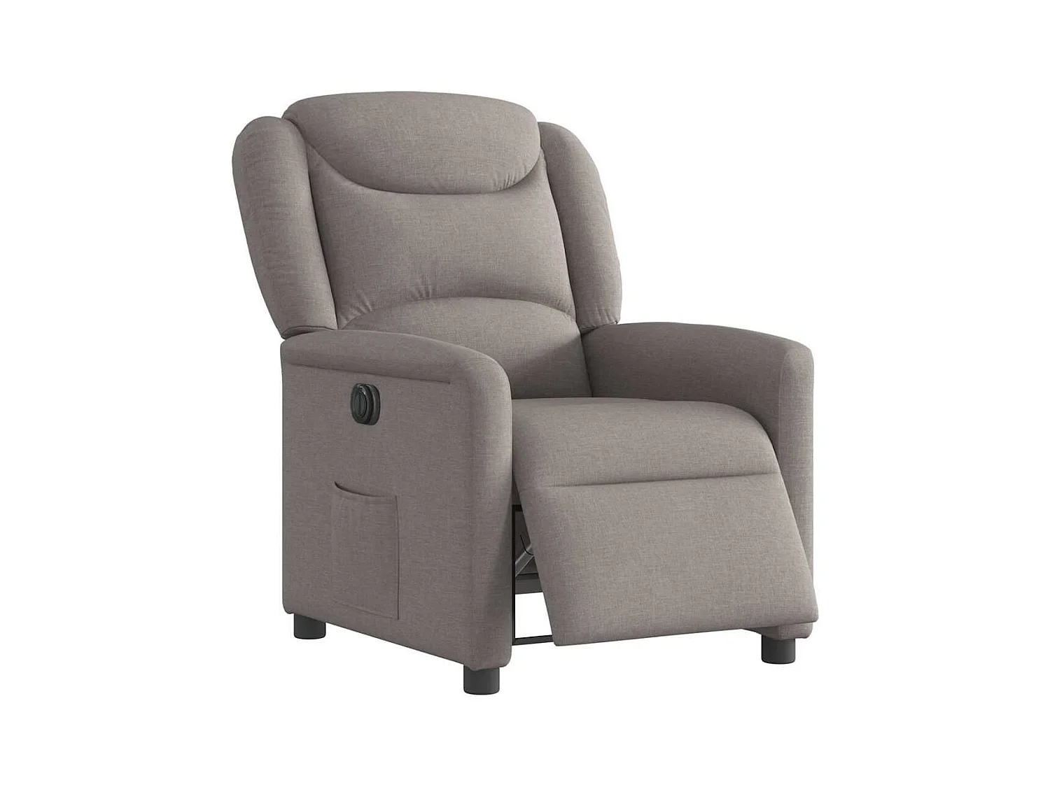 Fauteuil inclinable électrique Taupe Tissu