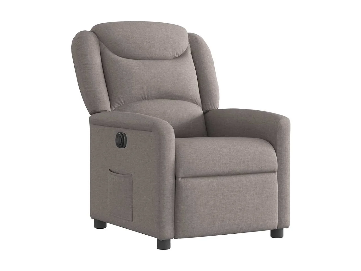 Fauteuil inclinable électrique Taupe Tissu