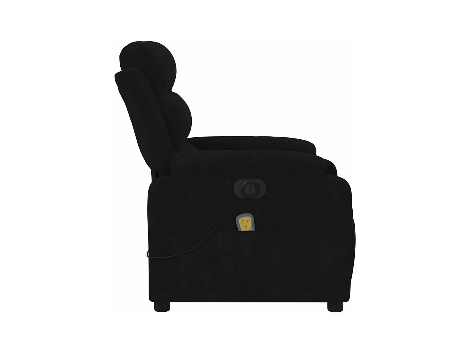 Fauteuil inclinable de massage électrique noir velours