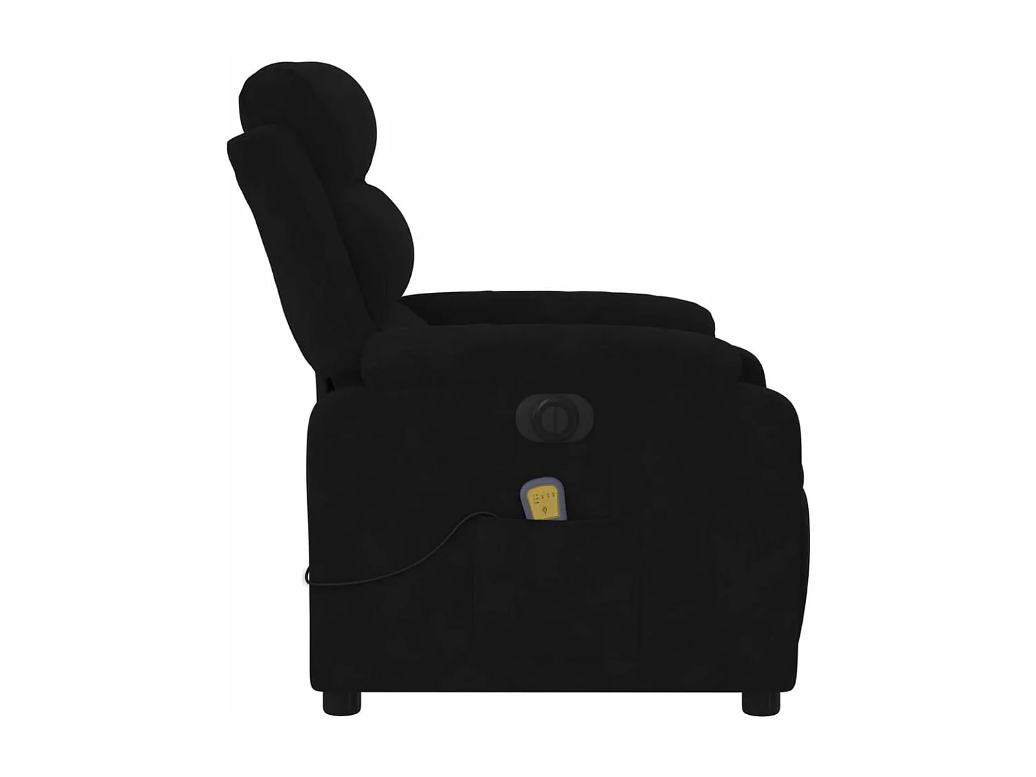 Fauteuil inclinable de massage électrique noir velours