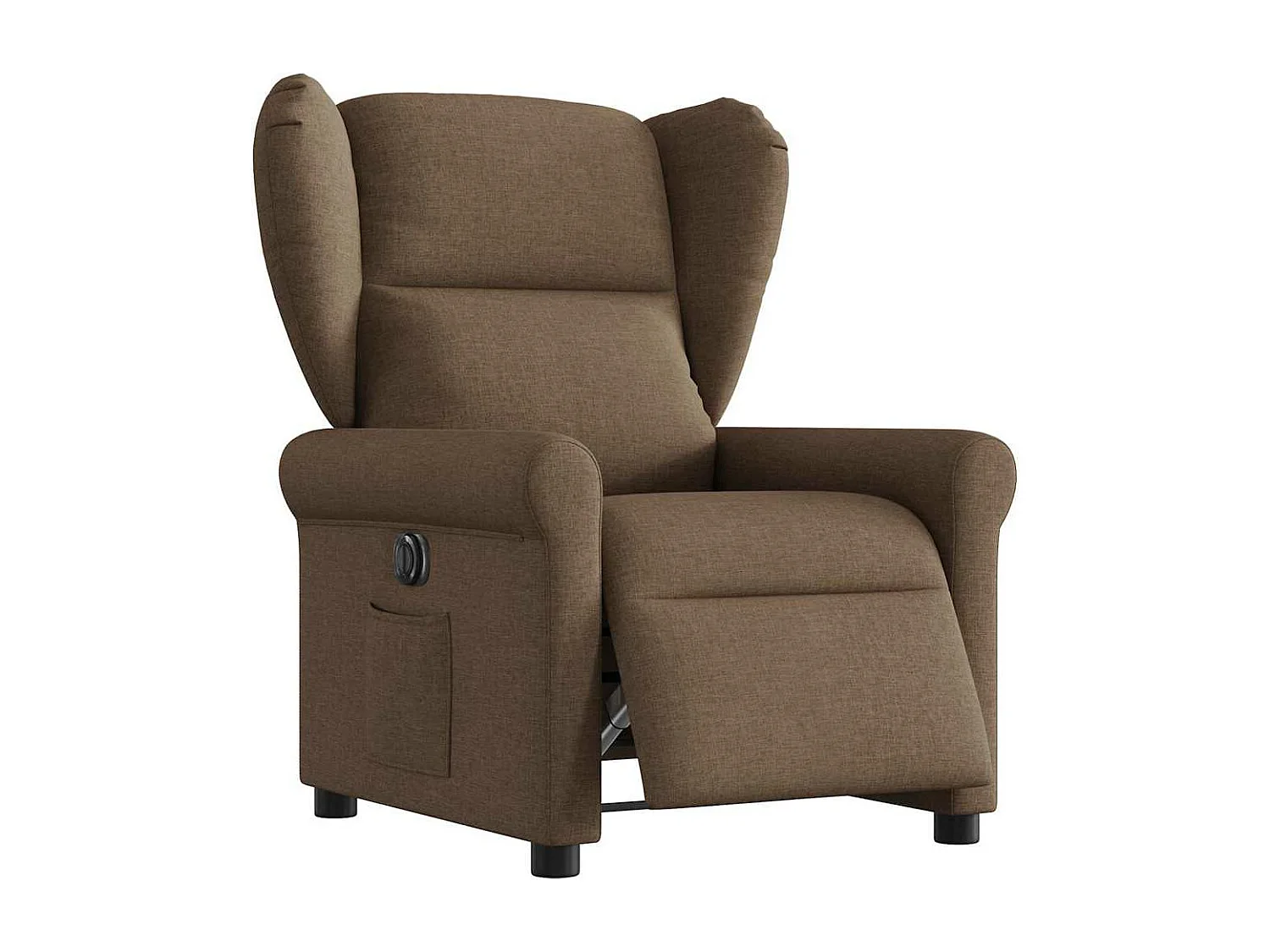 Fauteuil inclinable électrique Marron Tissu