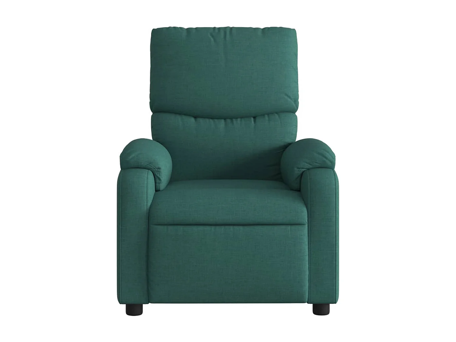 Fauteuil de massage inclinable électrique Vert foncé Tissu