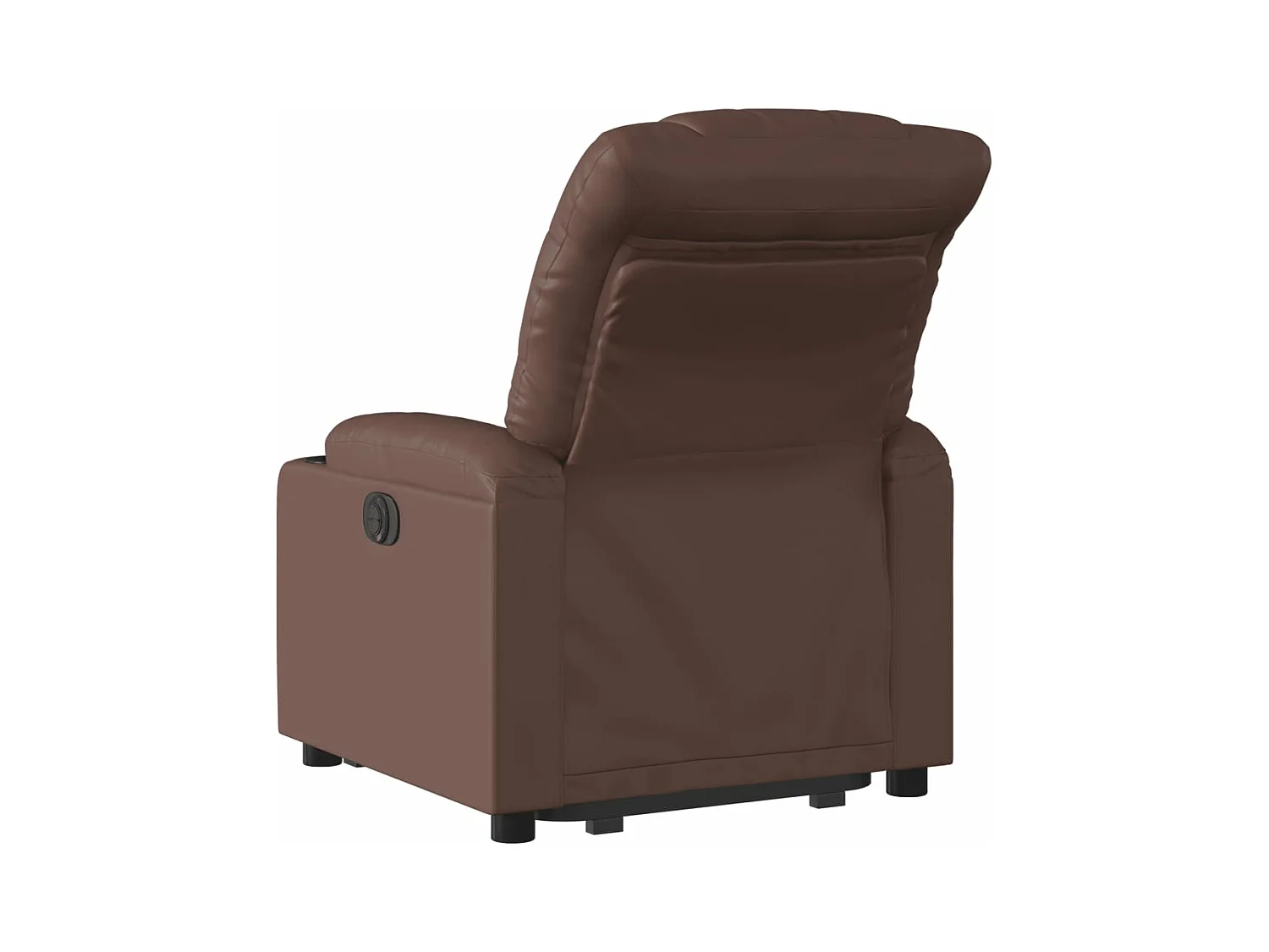 Fauteuil inclinable électrique marron similicuir