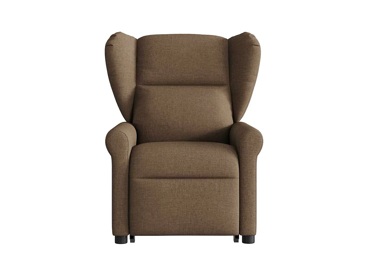 Poltrona reclinabile per massaggio elettrico in tessuto marrone