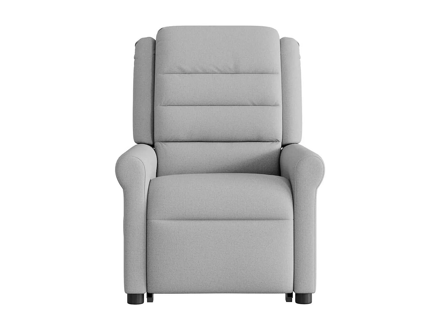 Fauteuil inclinable de massage électrique gris nuage tissu