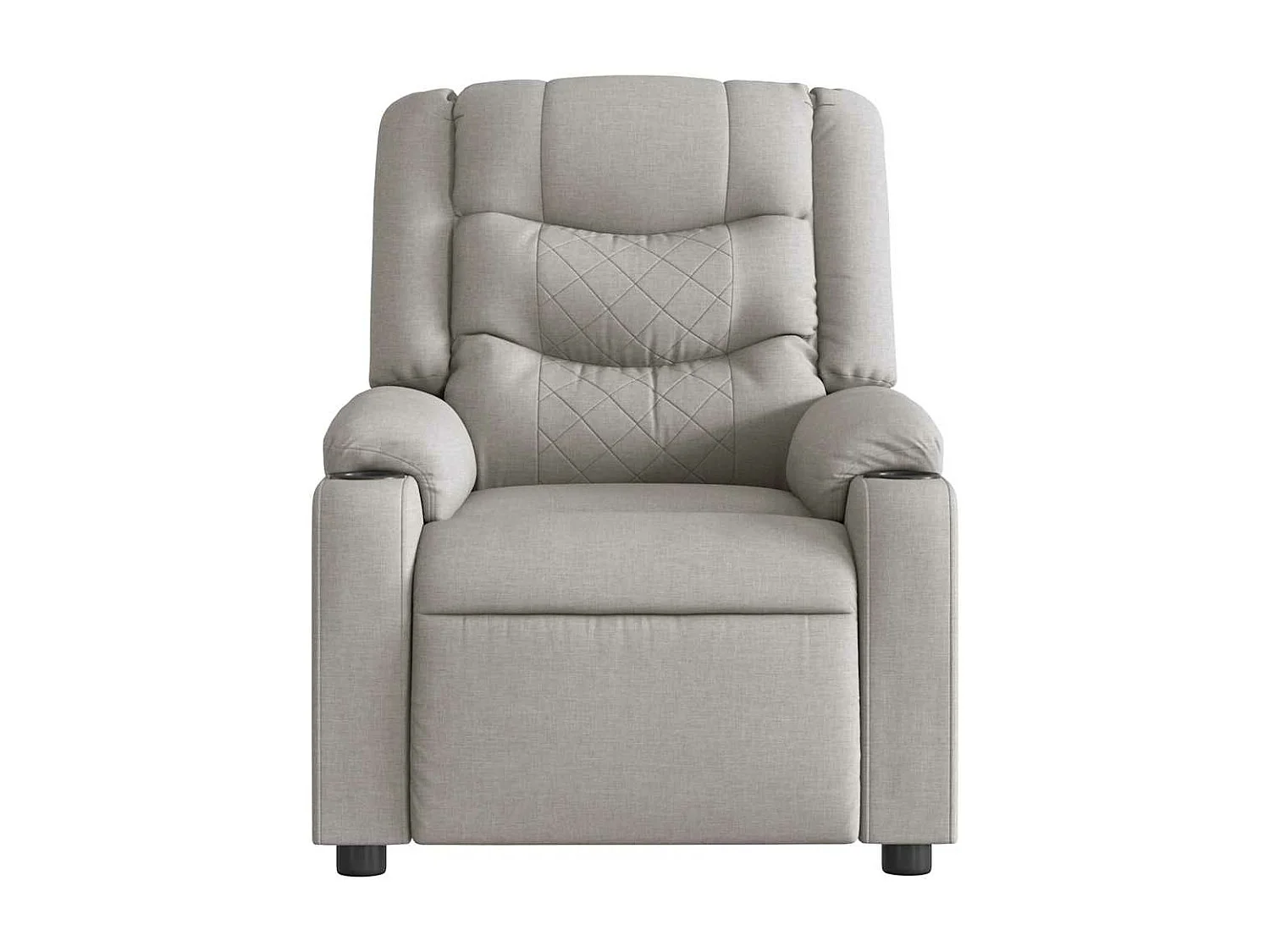 Fauteuil de massage inclinable électrique gris nuage tissu