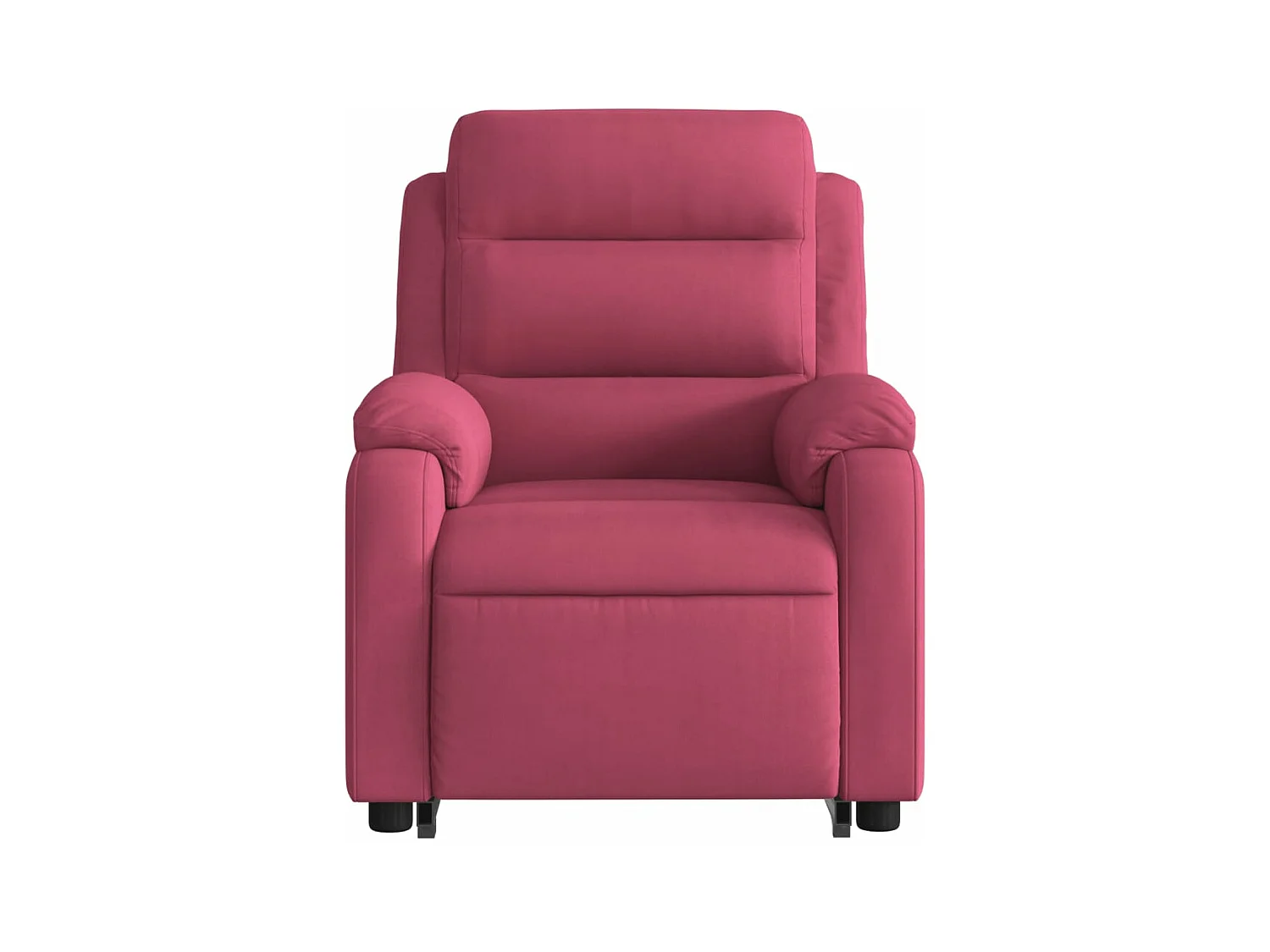 Fauteuil inclinable de massage électrique rouge bordeaux