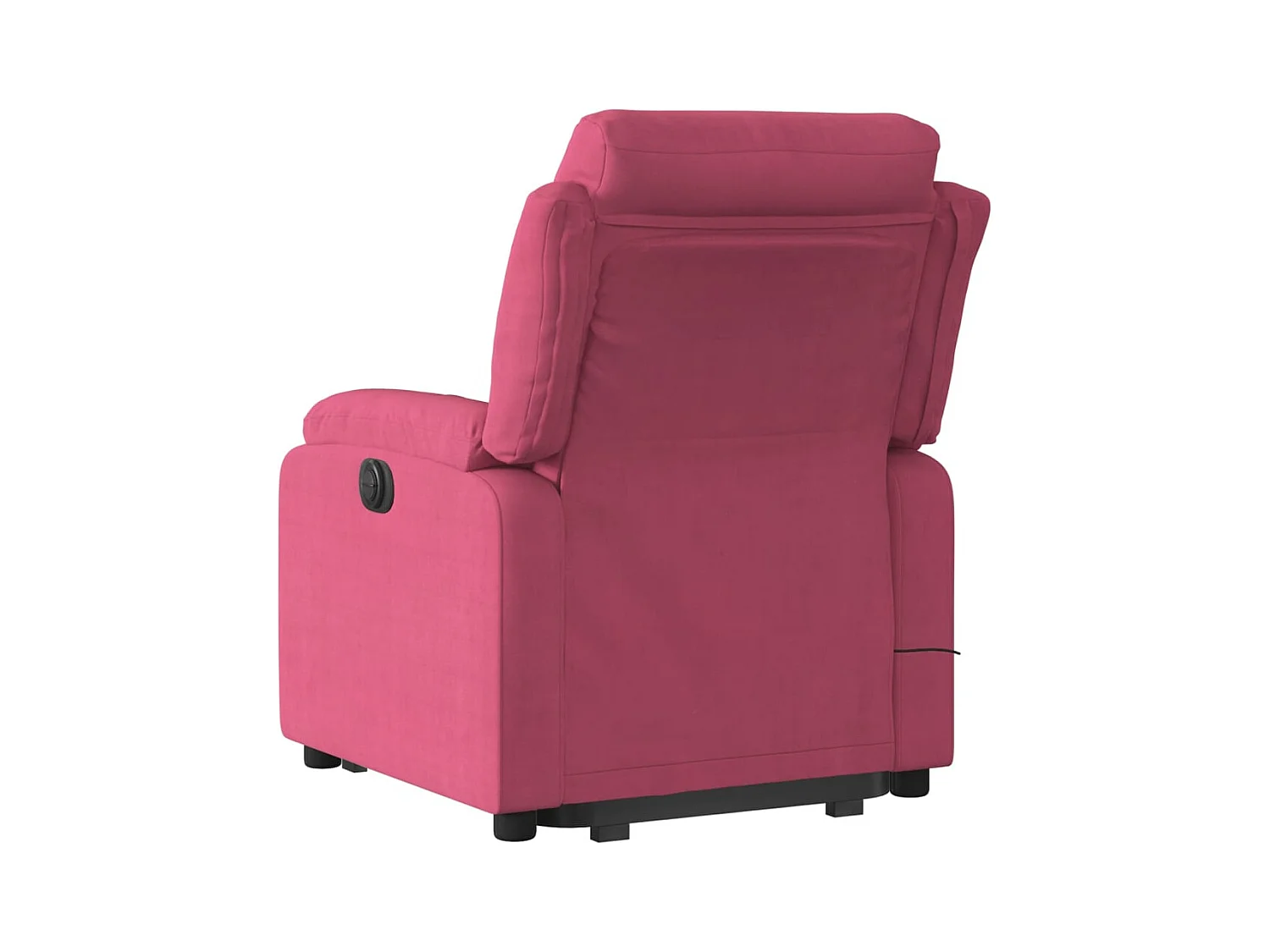 Fauteuil inclinable de massage électrique rouge bordeaux