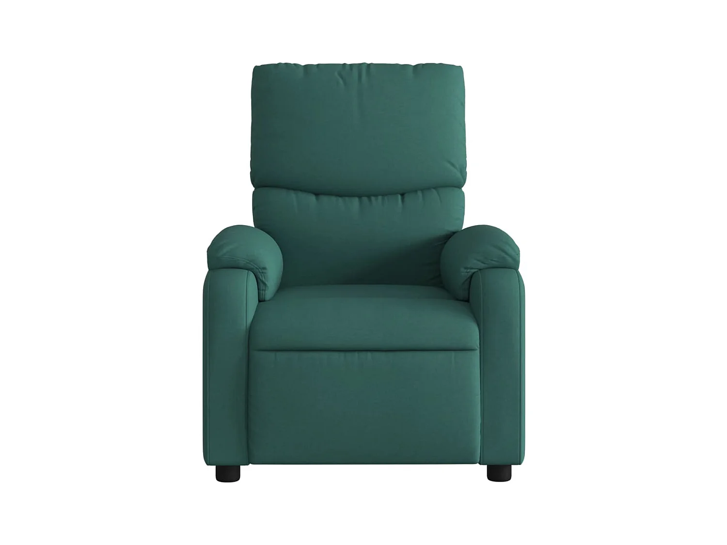 Fauteuil inclinable électrique Vert foncé Tissu