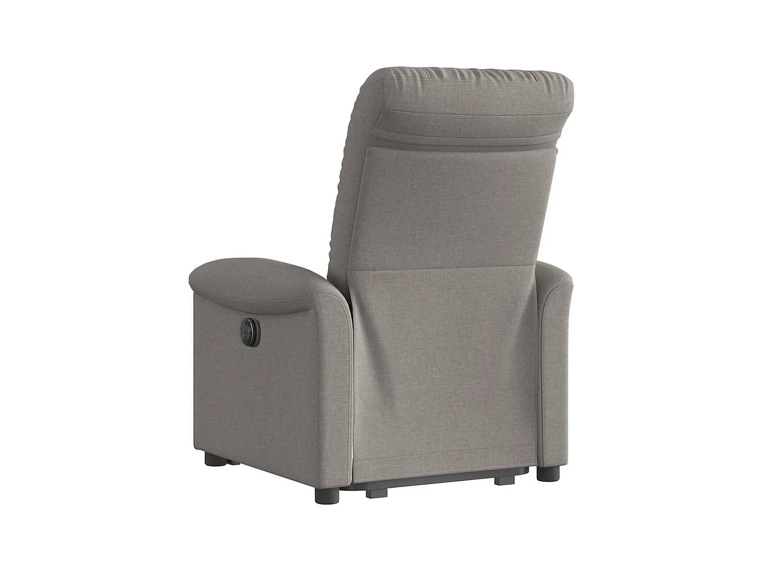 Elektrische relaxfauteuil taupe stof