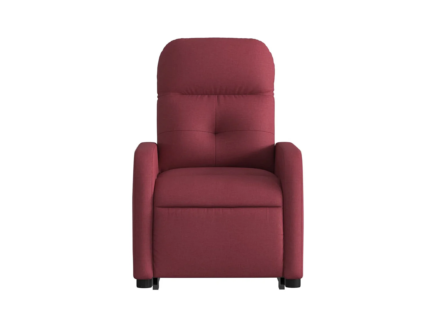 Fauteuil inclinable électrique rouge bordeaux tissu