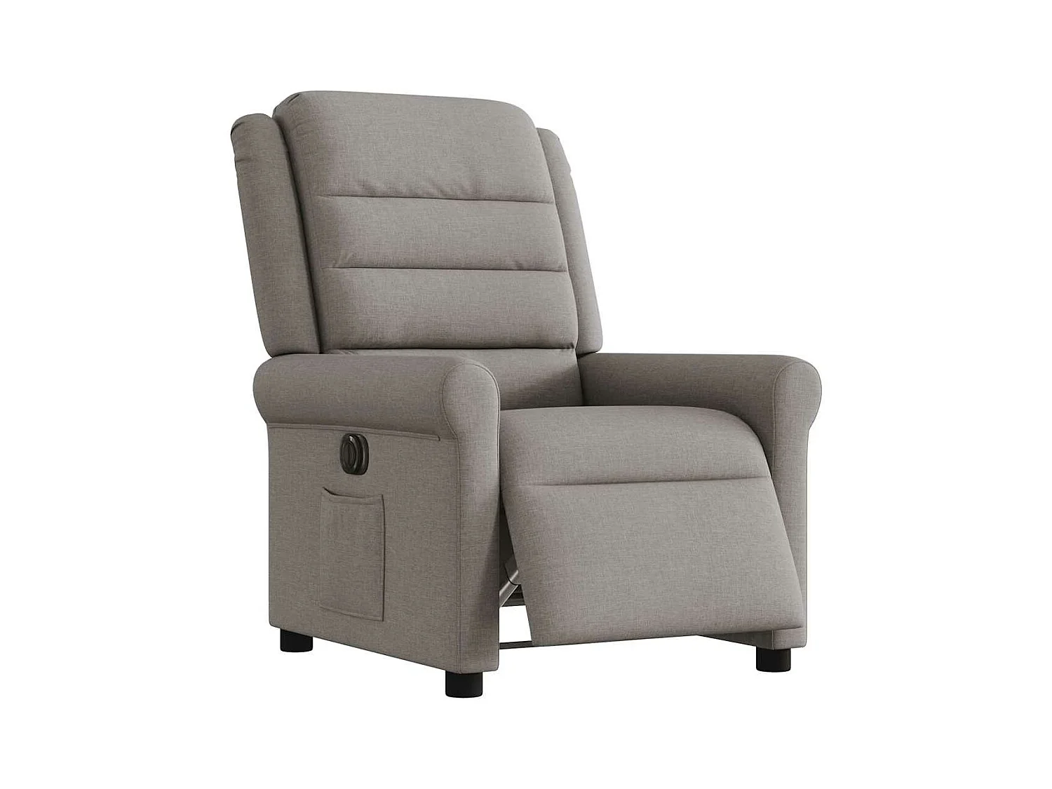 Fauteuil inclinable électrique Taupe Tissu
