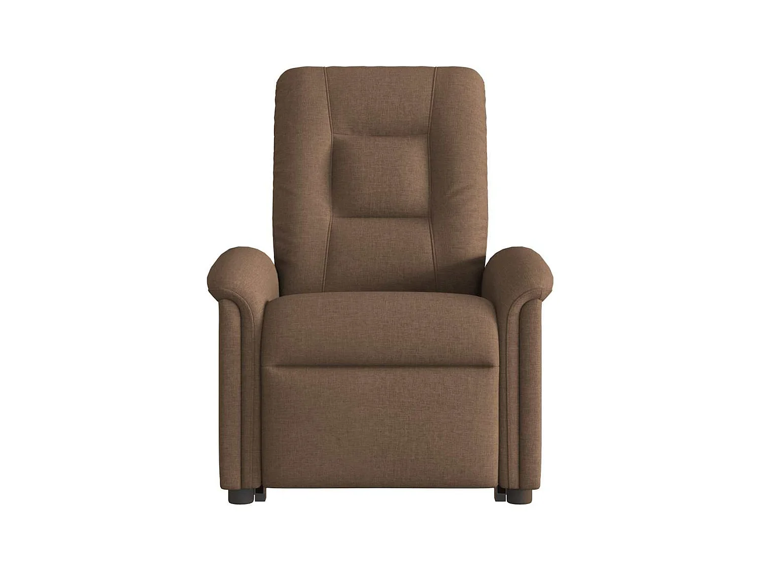 Fauteuil inclinable de massage électrique Marron Tissu