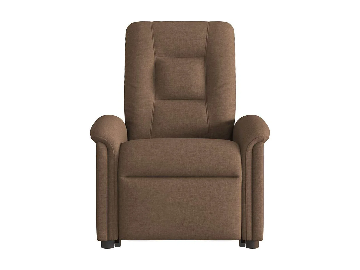 Fauteuil inclinable de massage électrique Marron Tissu