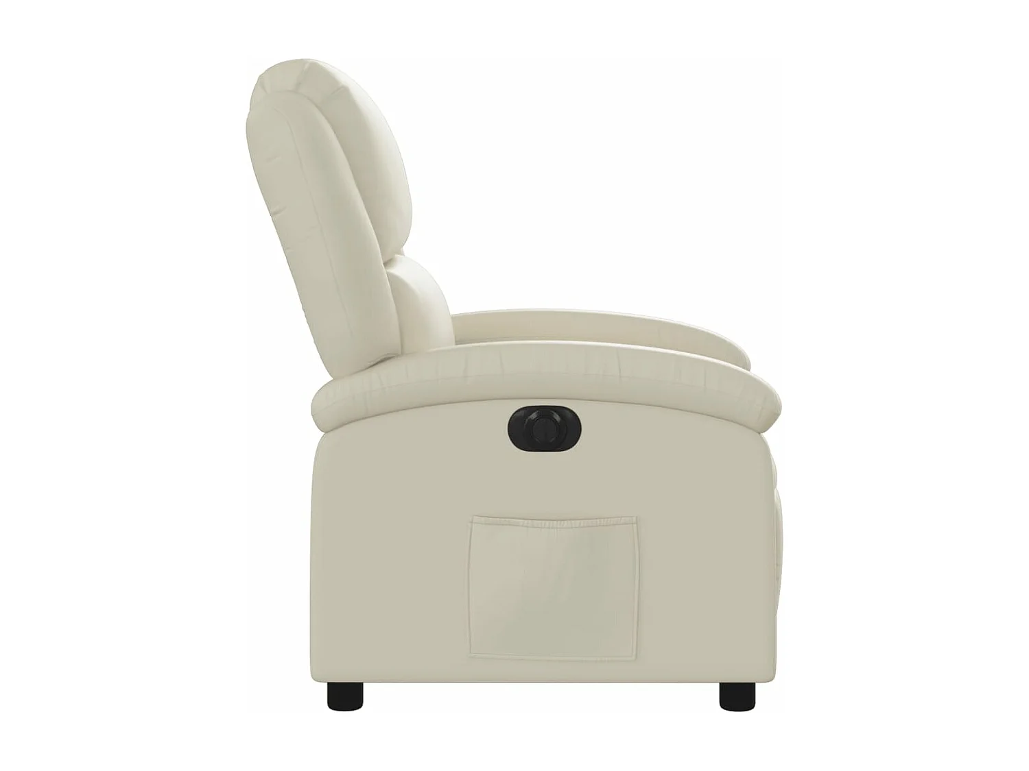 Fauteuil inclinable électrique Crème Similicuir
