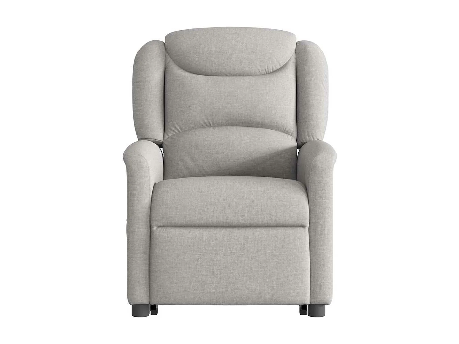 Fauteuil inclinable de massage électrique gris nuage tissu