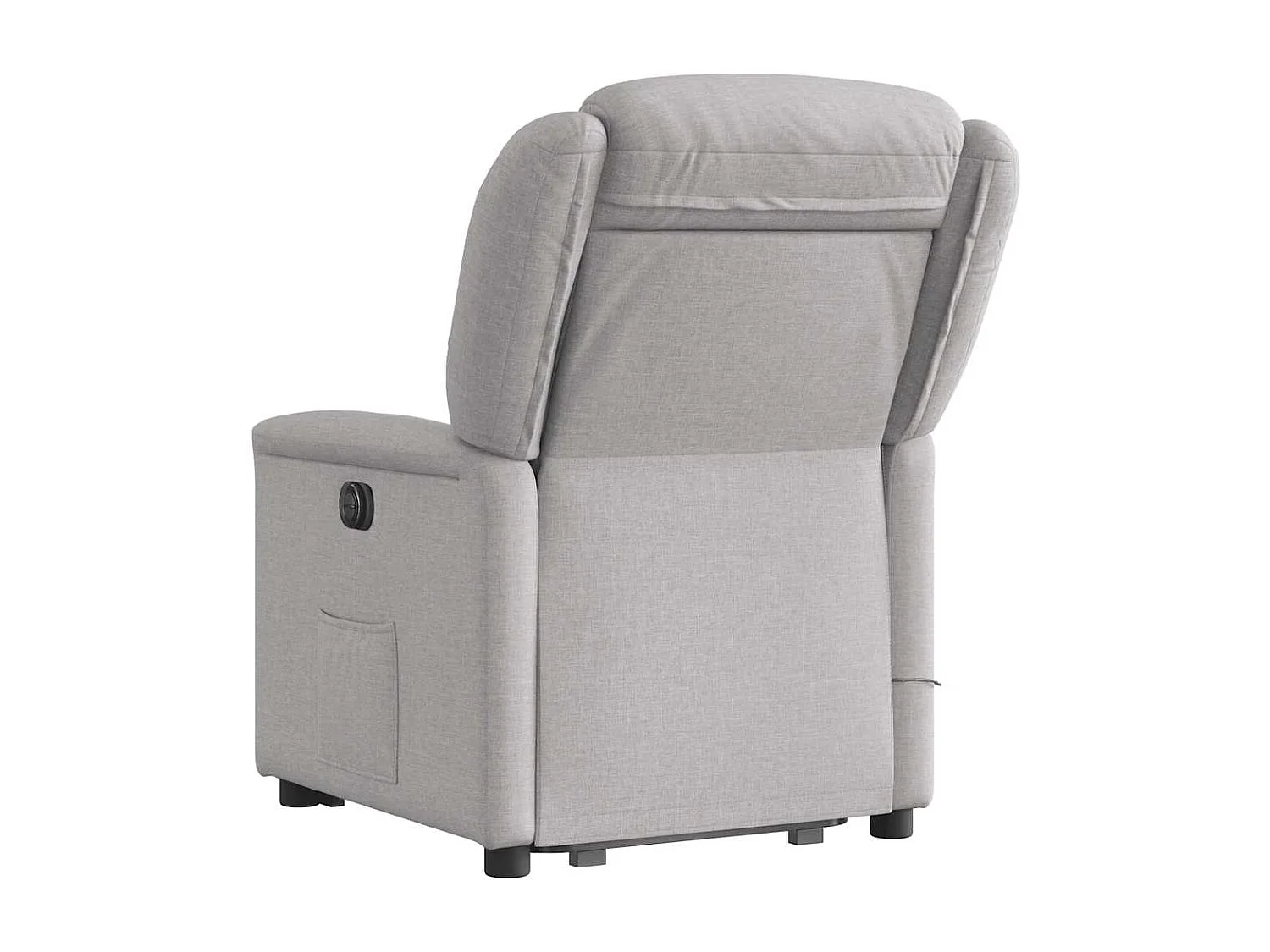 Fauteuil inclinable de massage électrique gris nuage tissu