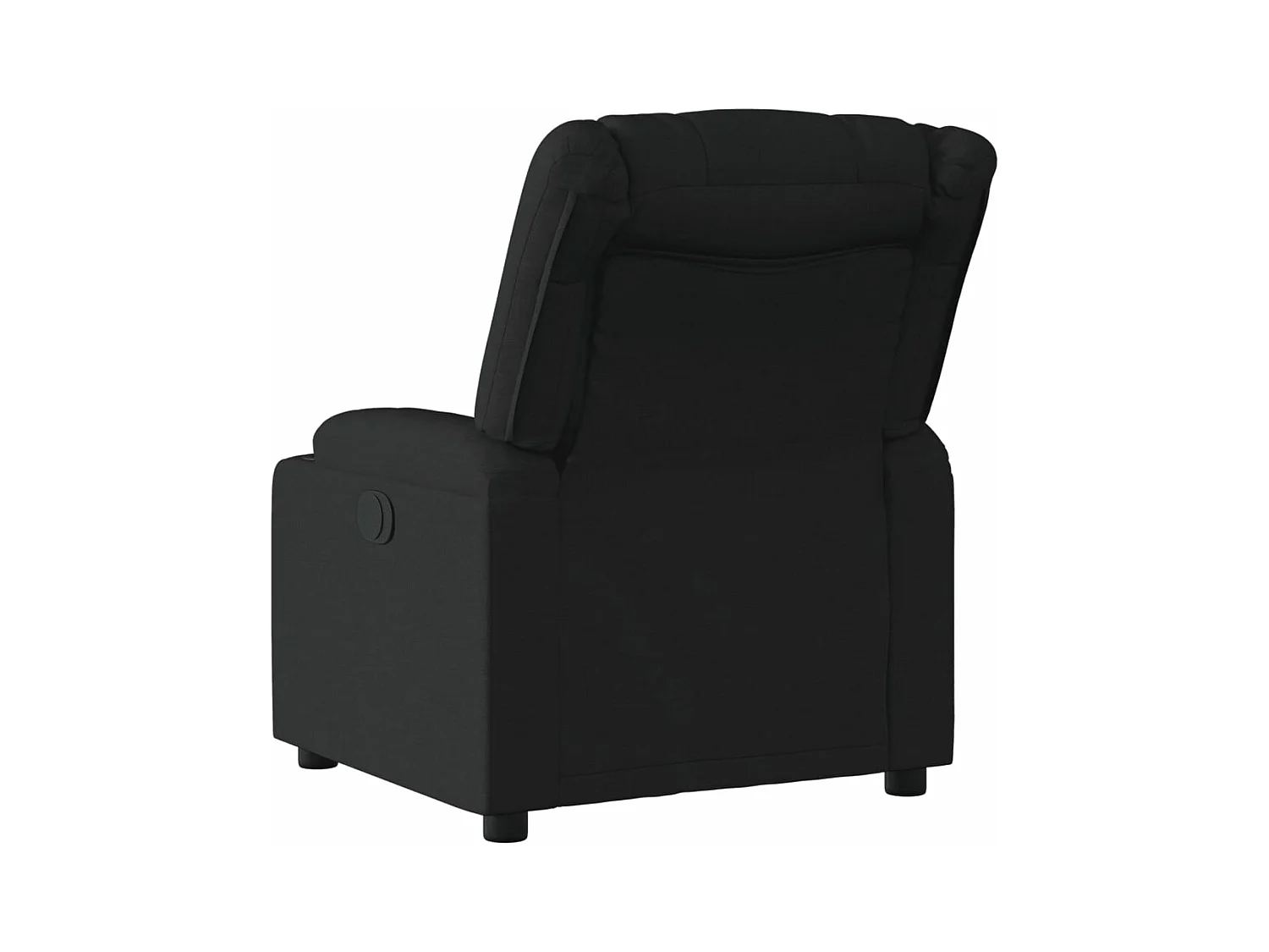 Fauteuil inclinable électrique Noir Tissu