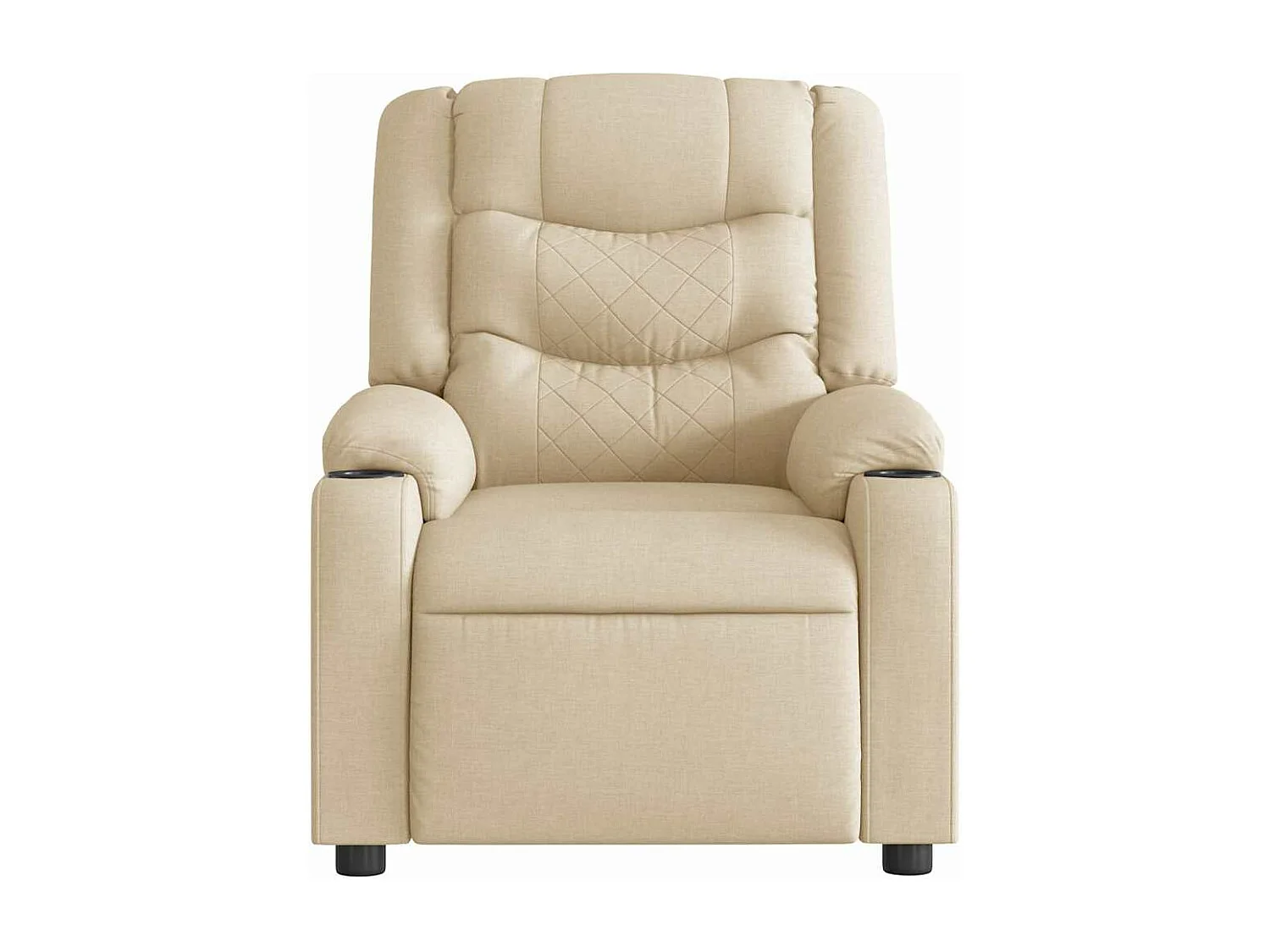 Fauteuil inclinable électrique Crème Tissu