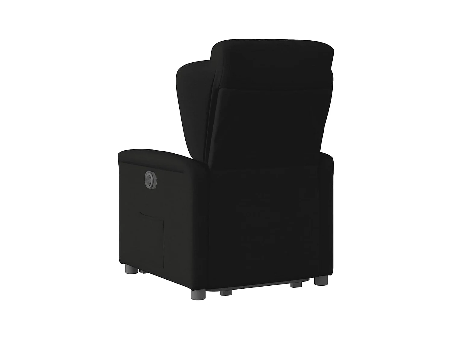 Poltrona reclinabile elettrica in tessuto nero