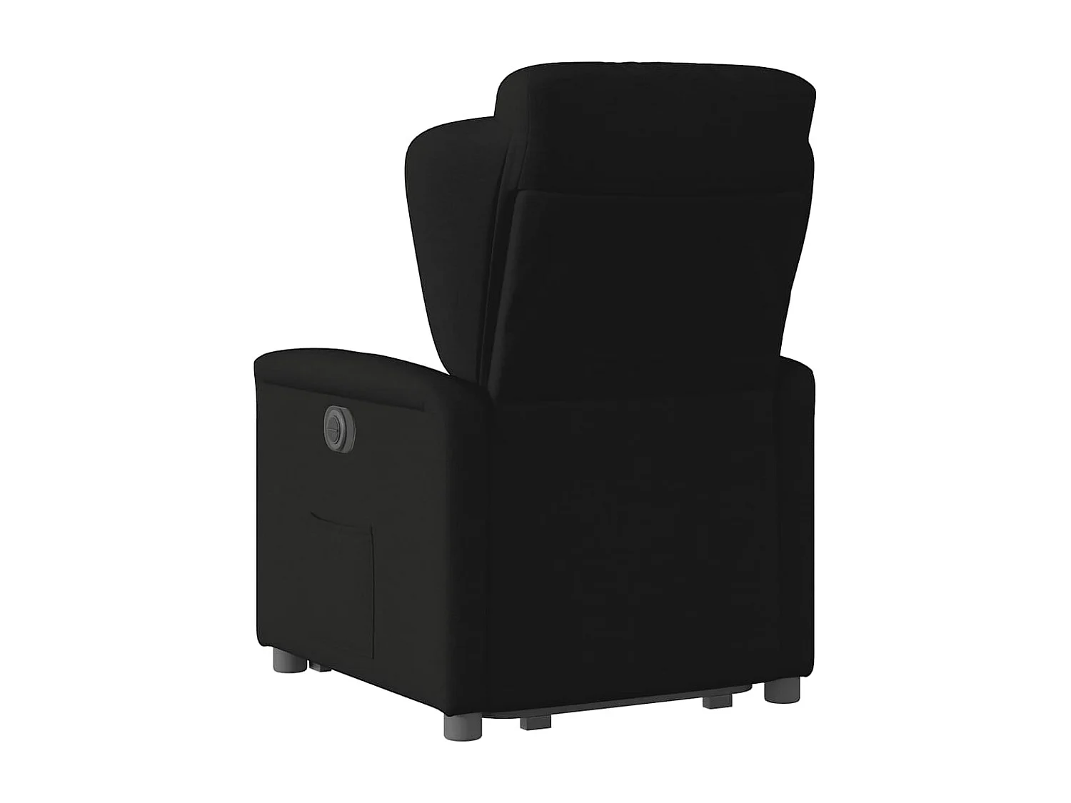 Fauteuil inclinable électrique noir tissu