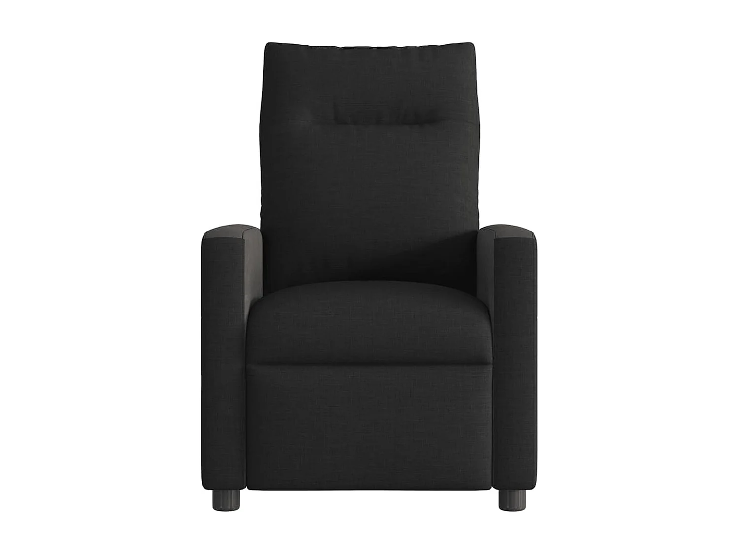 Fauteuil de massage inclinable électrique Noir Tissu